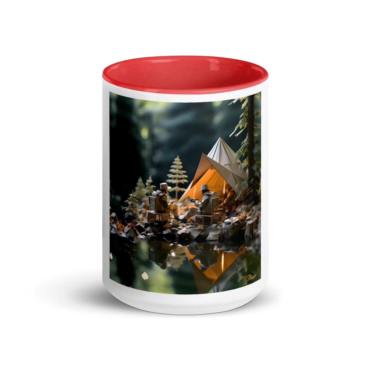 Relaxing By The Brook Series Print #10 - Mug with Color Inside