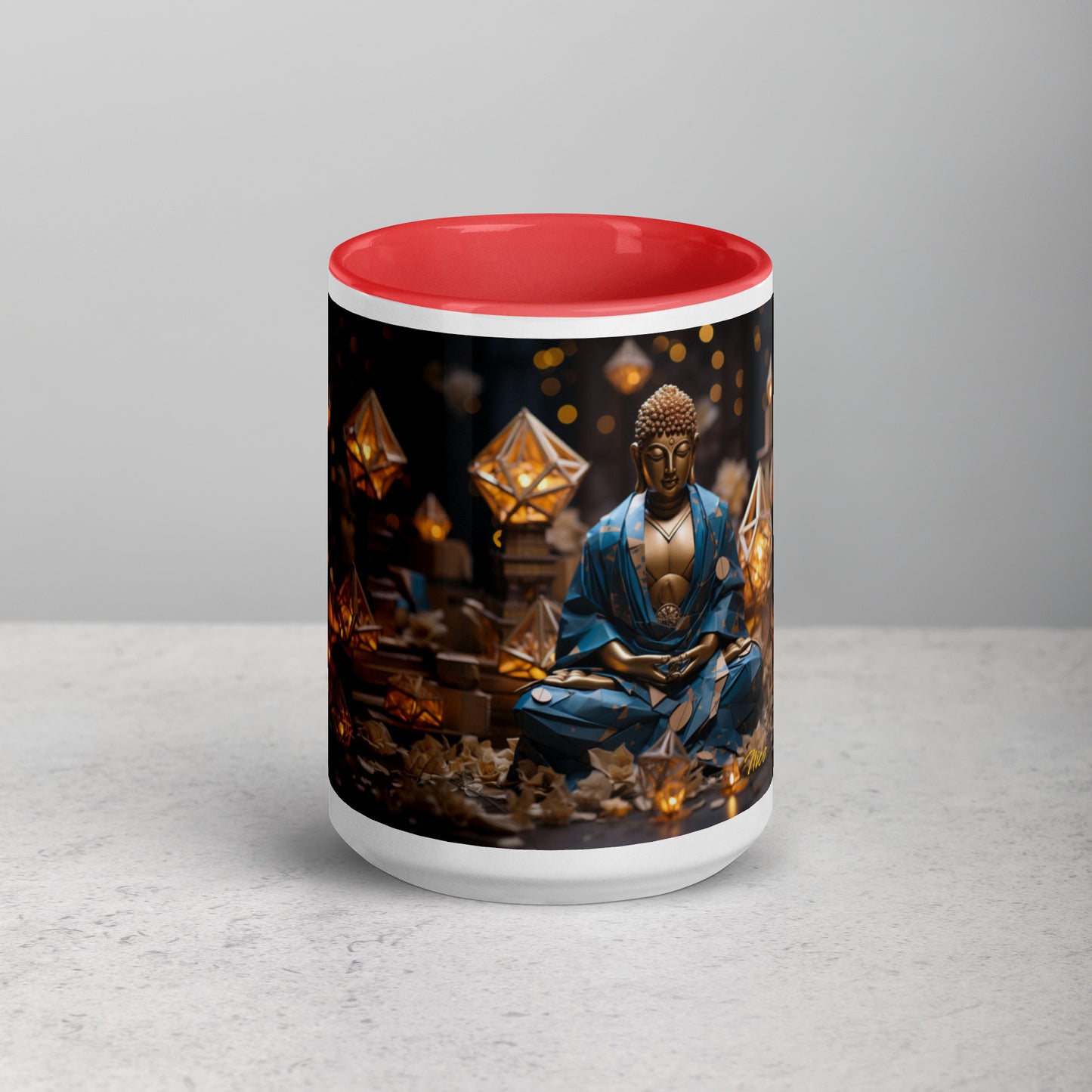 Ascending Buddha Series Print #3 - Mug with Color Inside