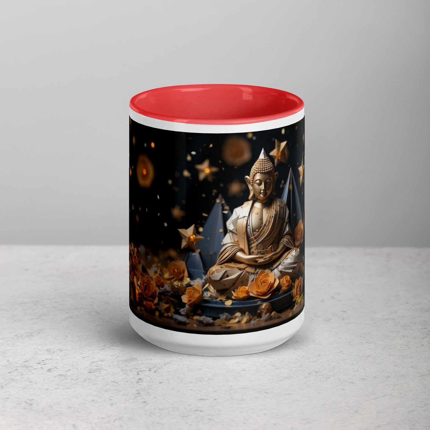 Ascending Buddha Series Print #5 - Mug with Color Inside