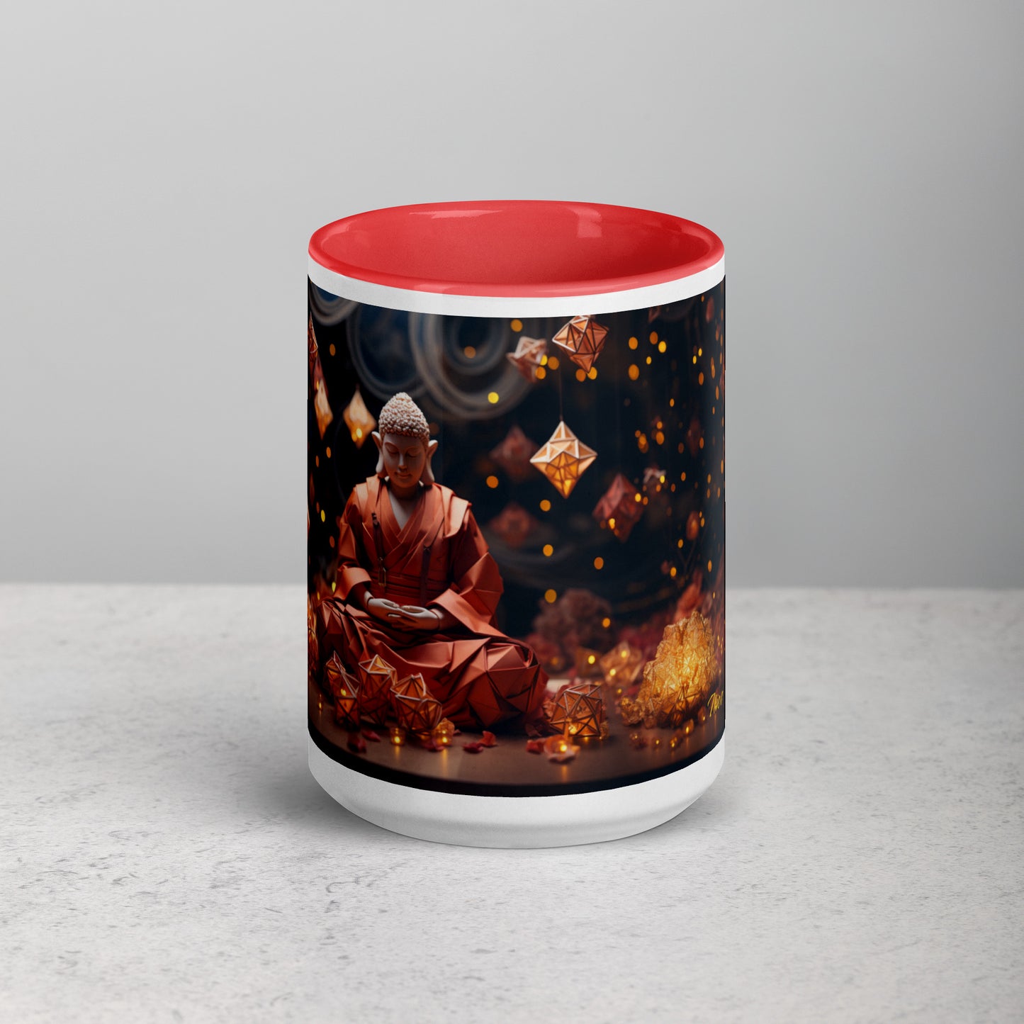 Ascending Buddha Series Print #7 - Mug with Color Inside