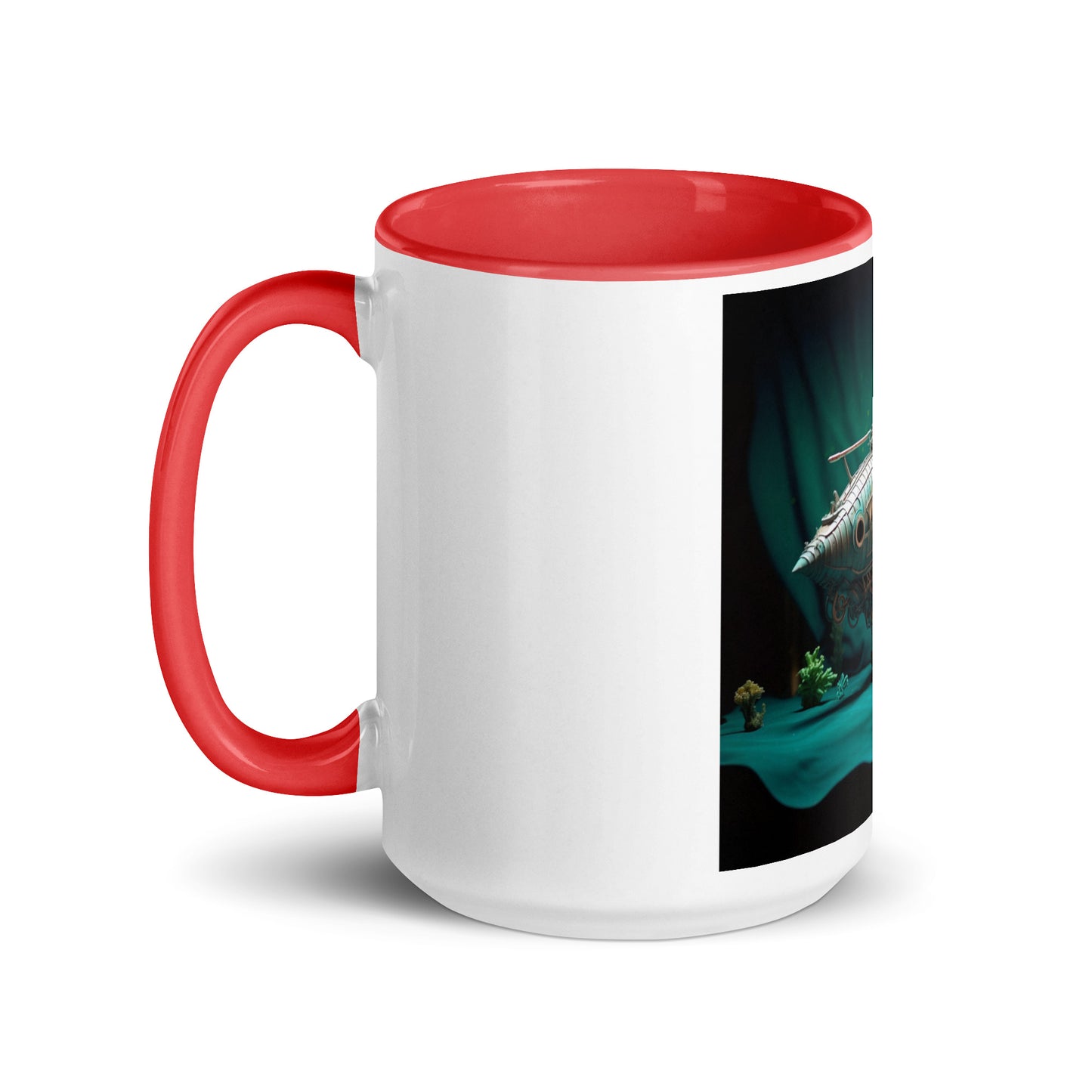 20,000 Leagues Under The Sea Series Print #2 - Mug with Color Inside