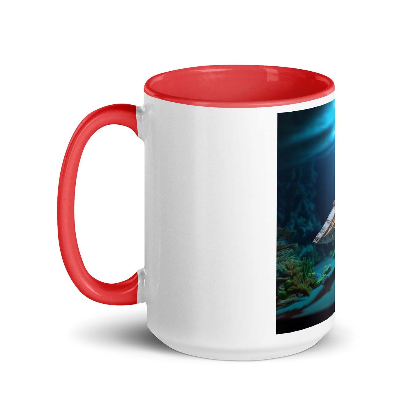 20,000 Leagues Under The Sea Series Print #3 - Mug with Color Inside