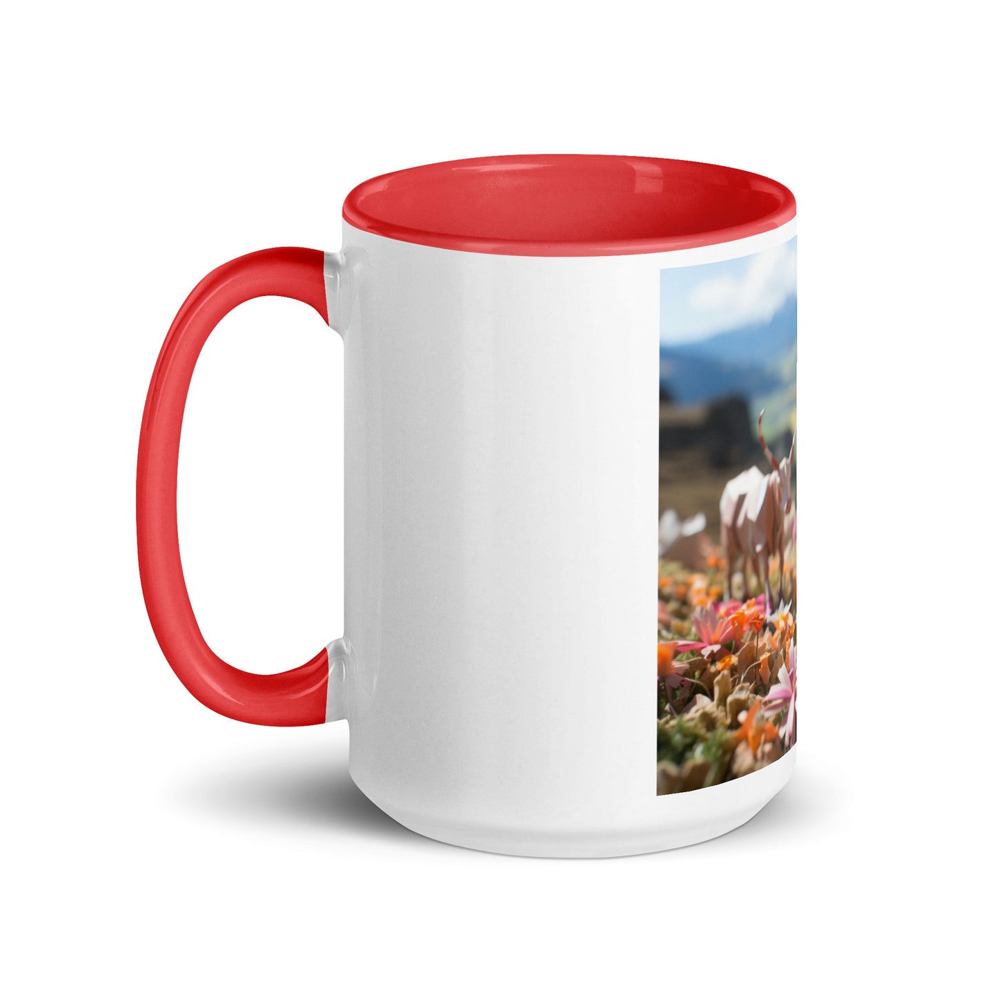 Meadow By The Farm Series Print #1 - Mug with Color Inside