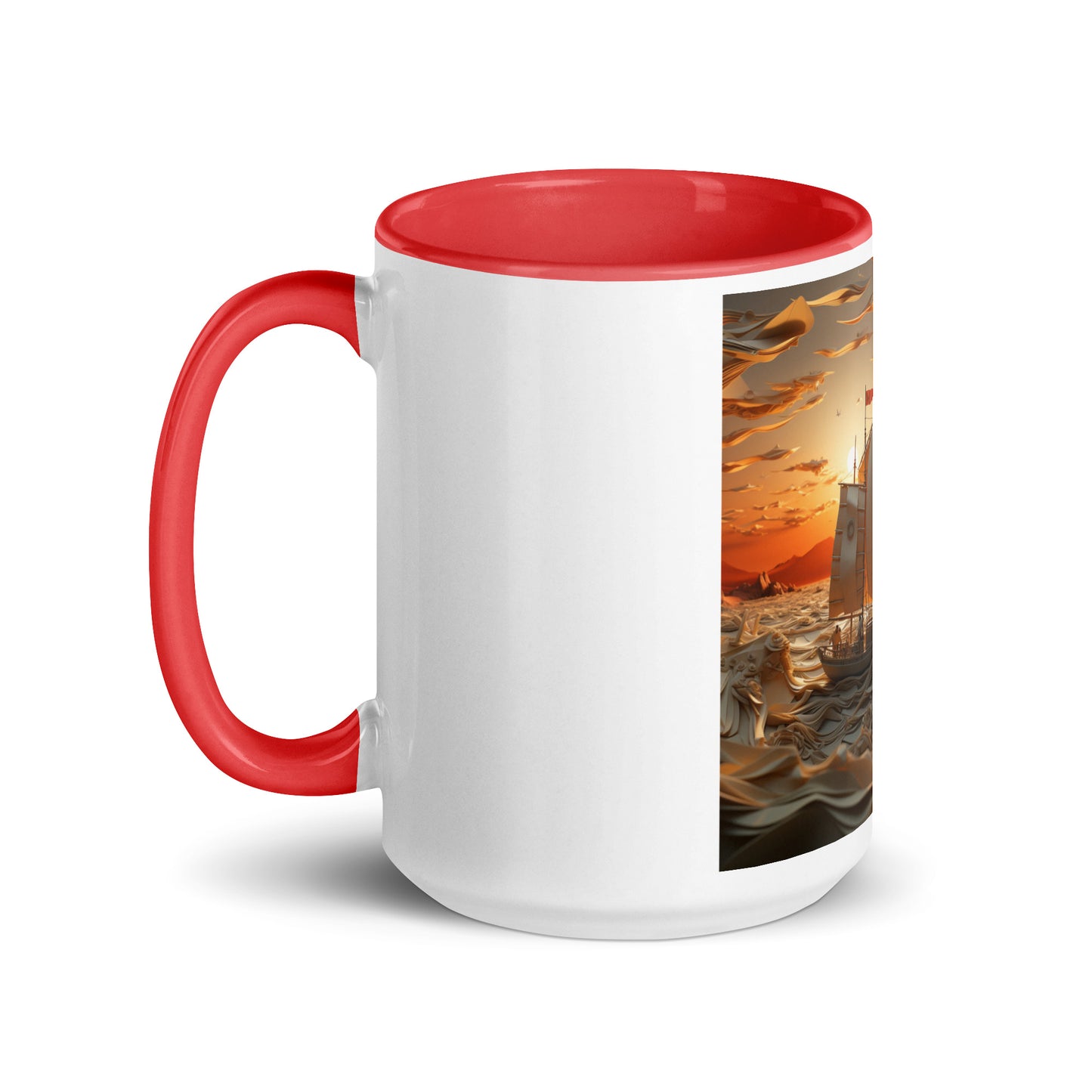 Into The Sunset Series Print #7 - Mug with Color Inside