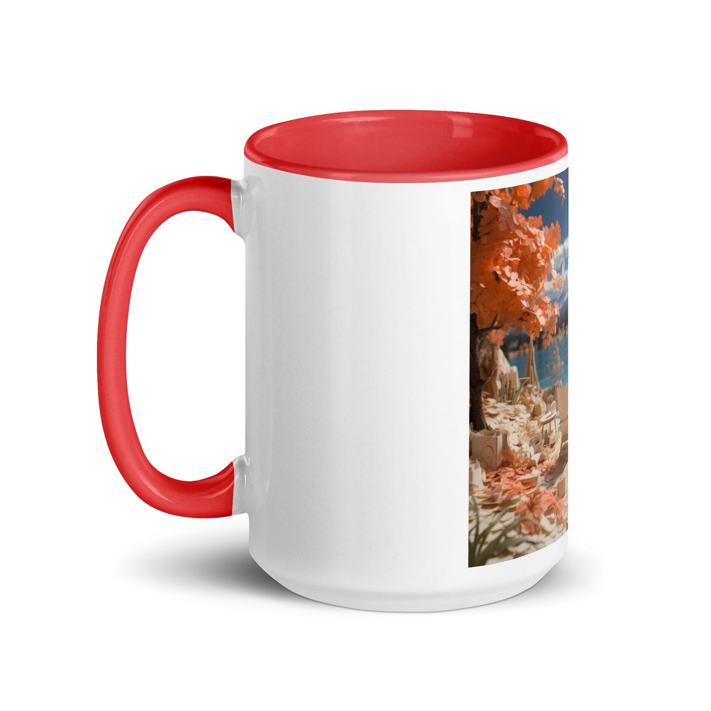 Atop The Mountain Lakeshore Series Print #10 - Mug with Color Inside