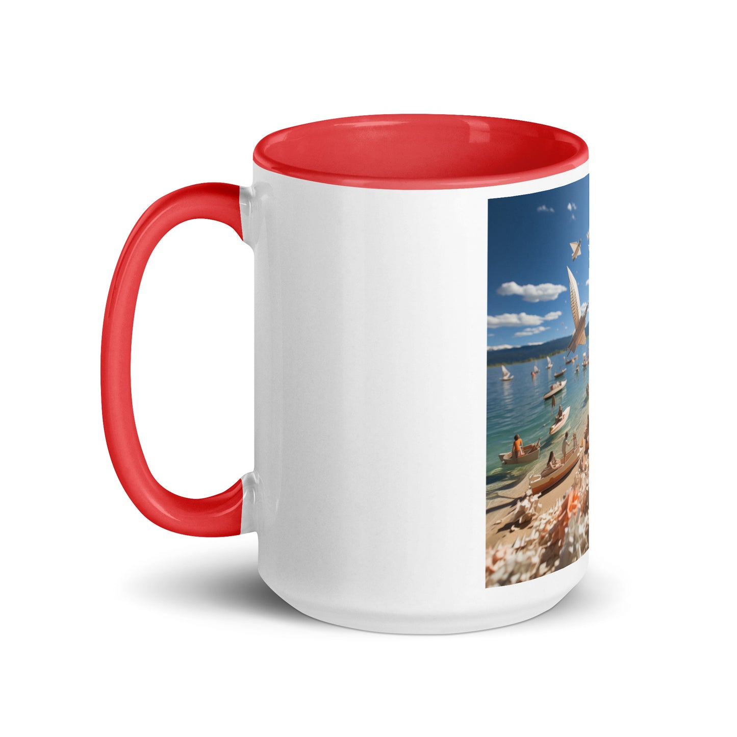 Atop The Mountain Lakeshore Series Print #6 - Mug with Color Inside