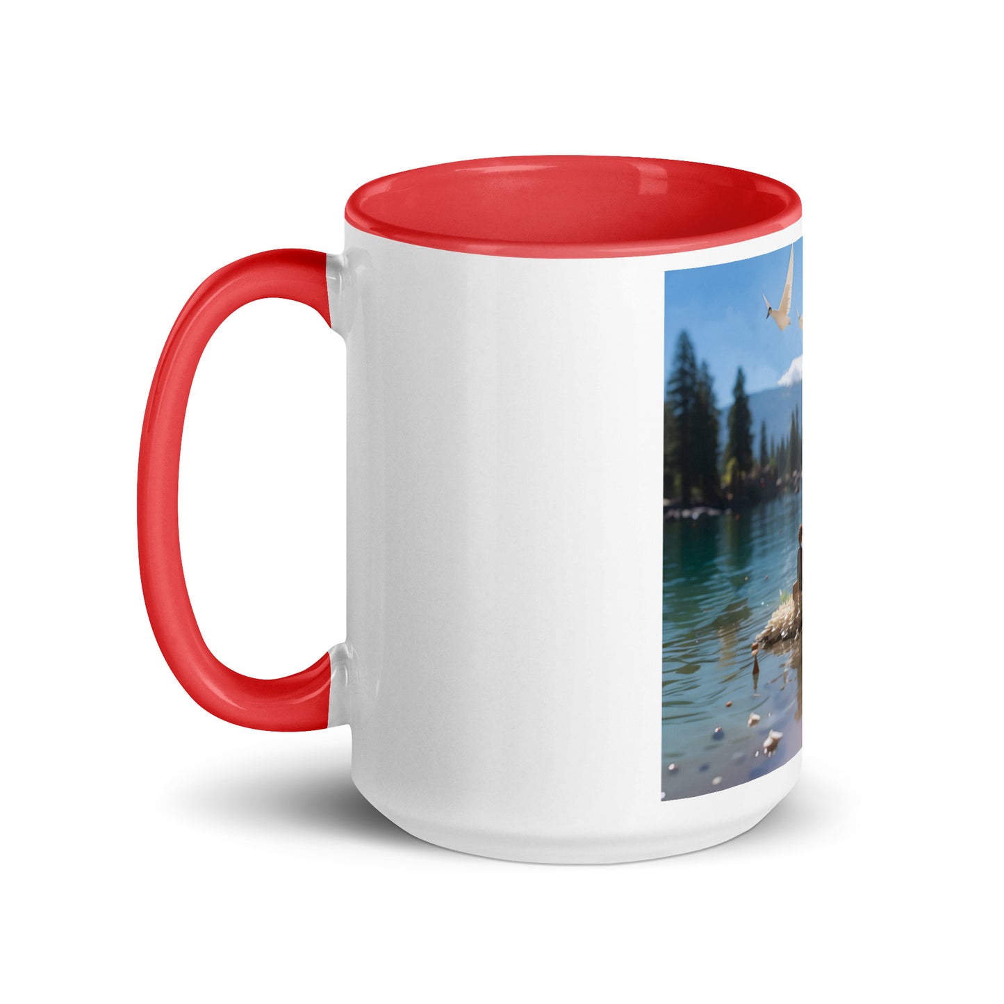 Atop The Mountain Lakeshore Series Print #7 - Mug with Color Inside