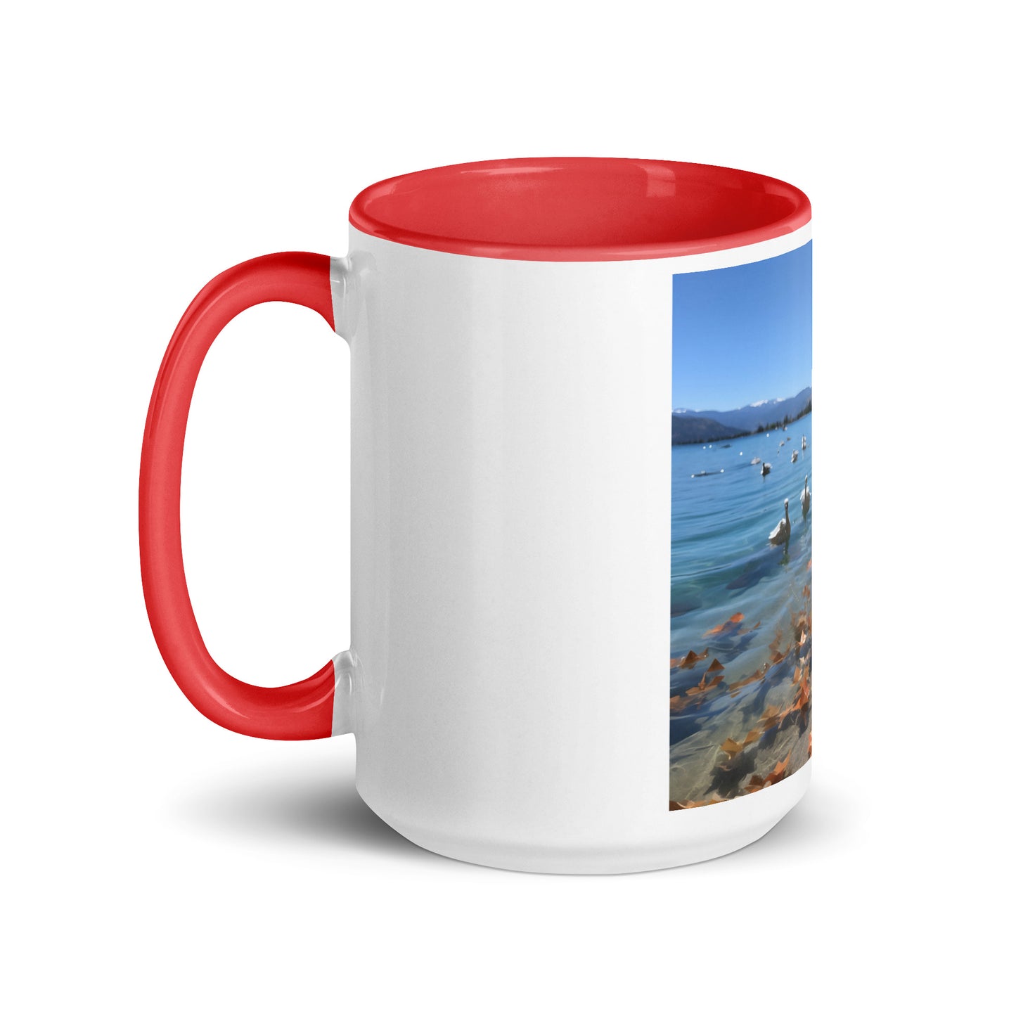 Atop The Mountain Lakeshore Series Print #2 - Mug with Color Inside