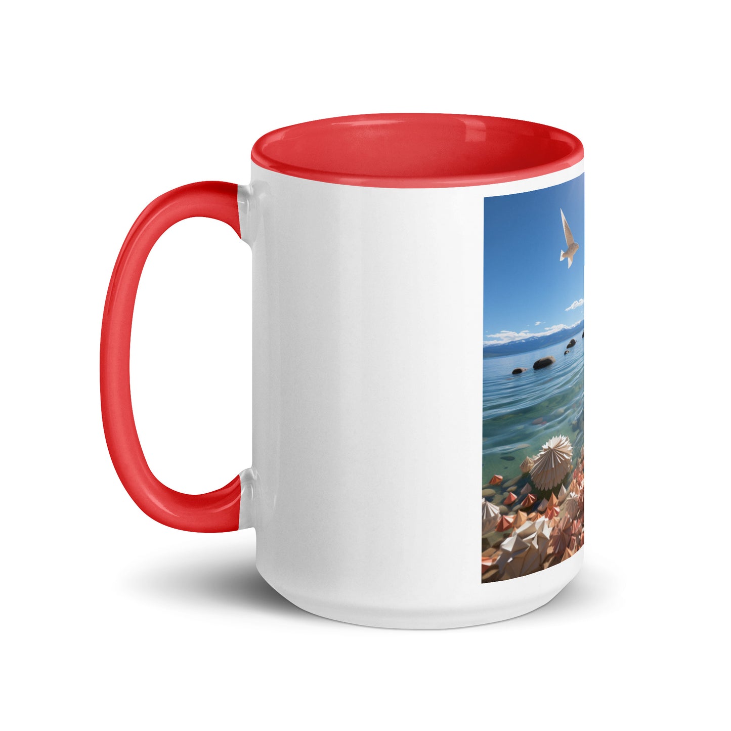 Atop The Mountain Lakeshore Series Print #3 - Mug with Color Inside