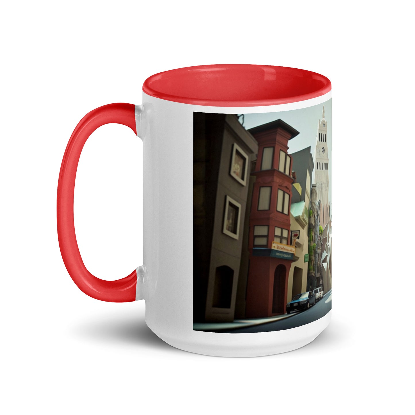 Via The Metropolis Series Print #1 - Mug with Color Inside