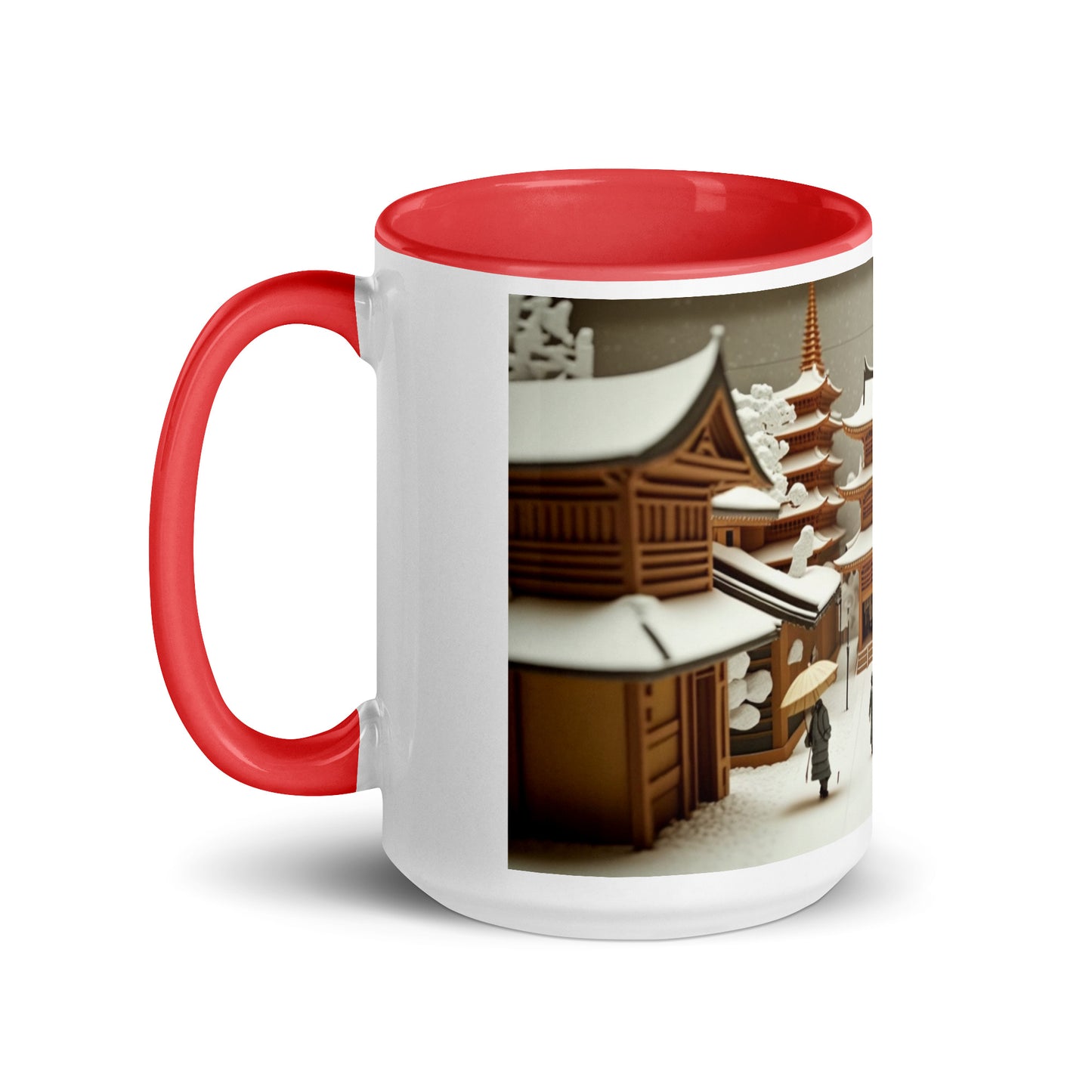 Asian Snow Series Print #10 - Mug with Color Inside