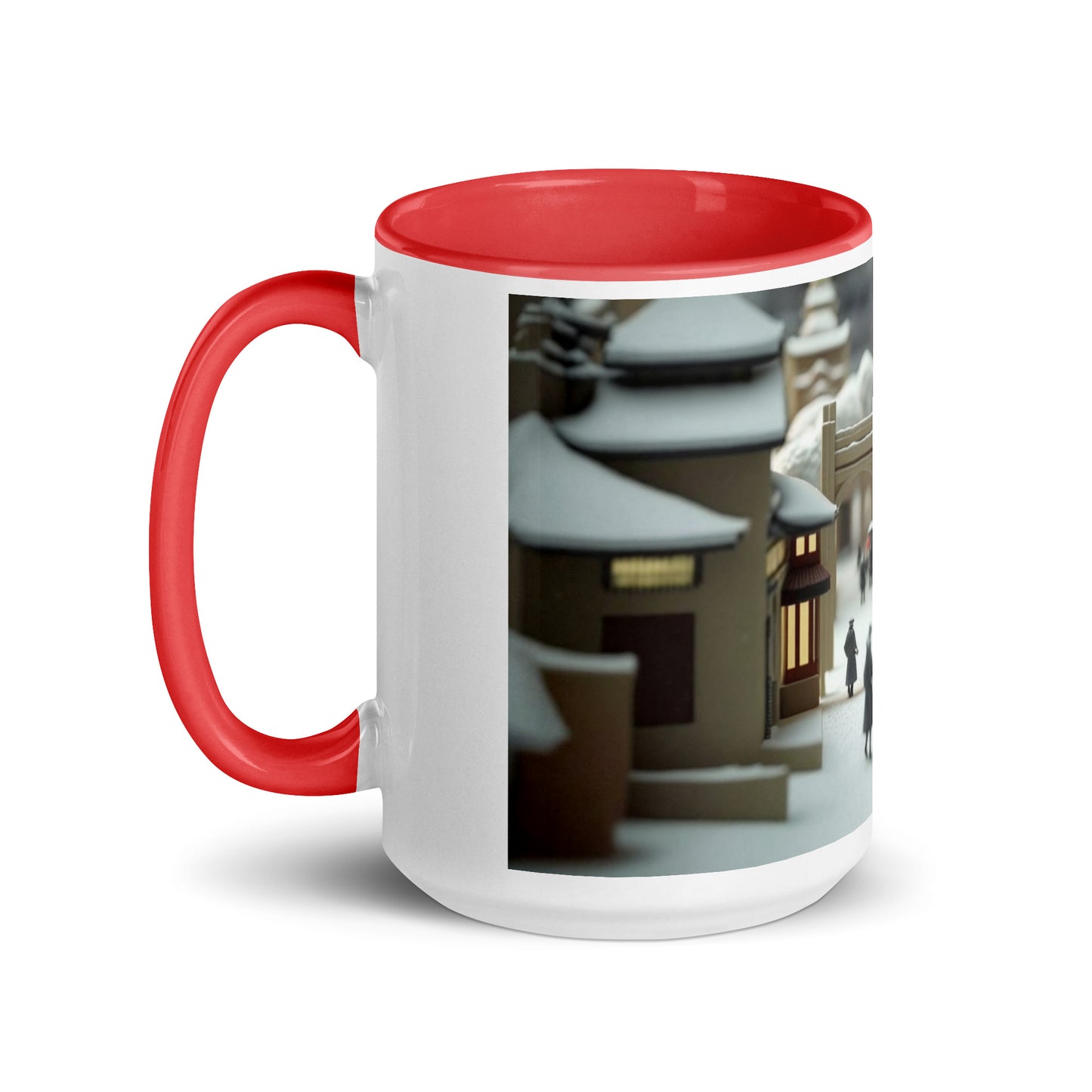 Asian Snow Series Print #9 - Mug with Color Inside