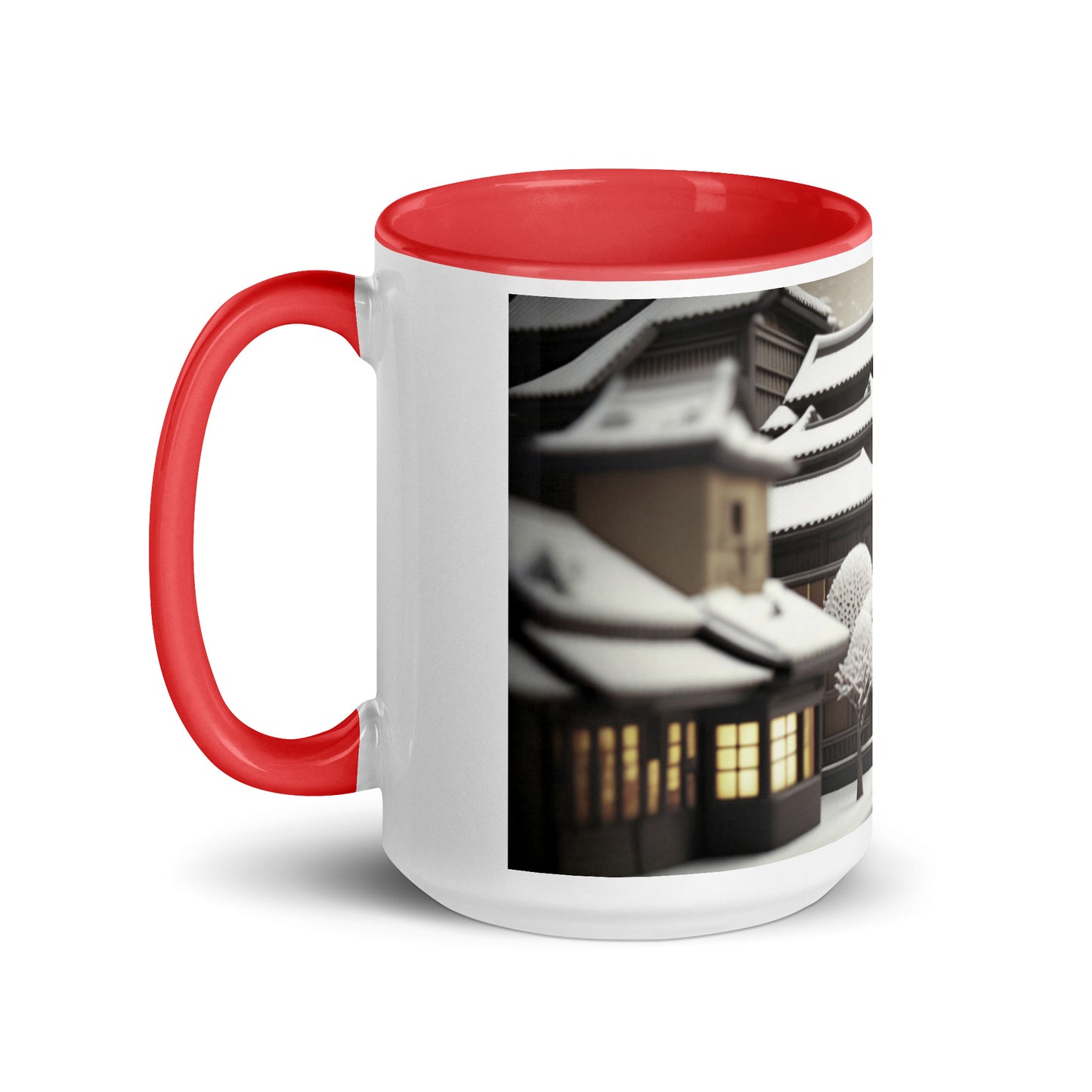 Asian Snow Series Print #7 - Mug with Color Inside