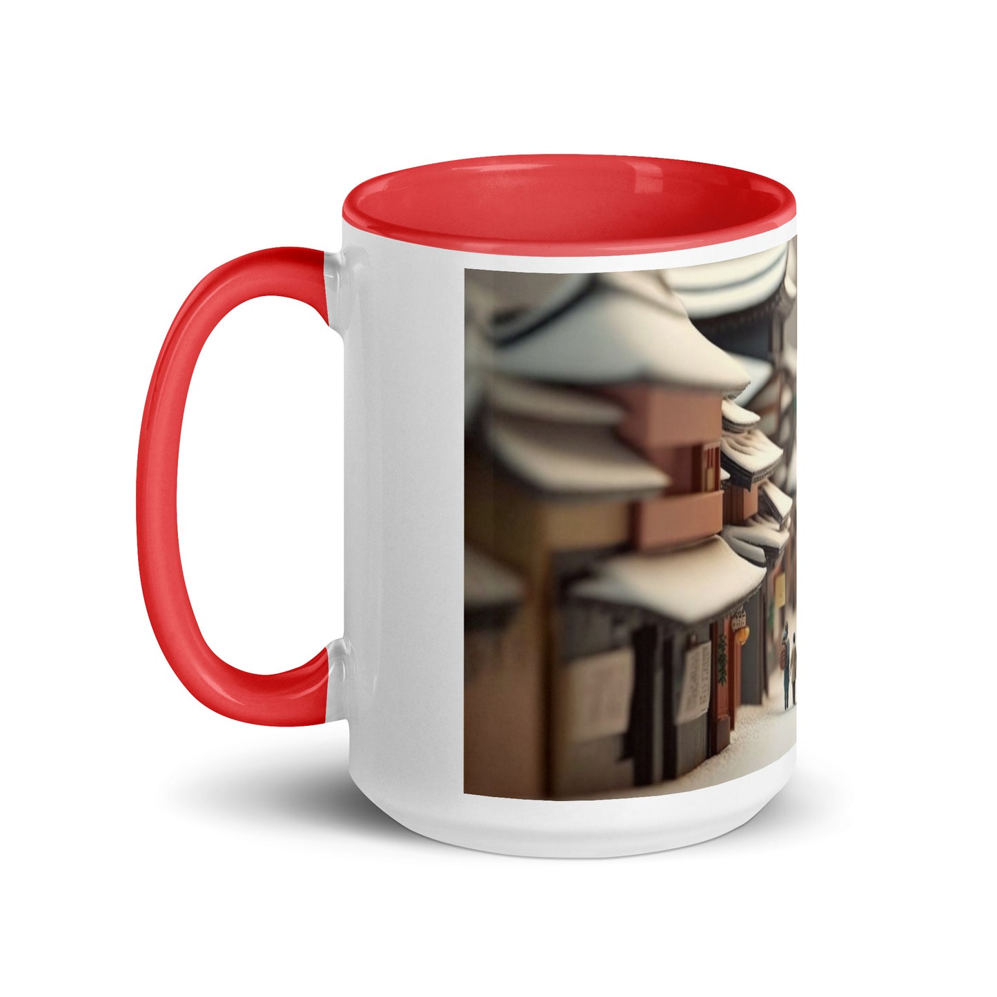 Asian Snow Series Print #6 - Mug with Color Inside