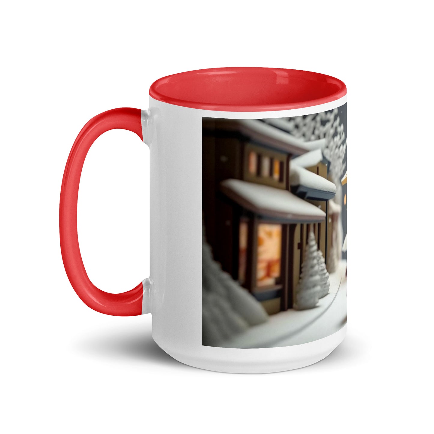 Asian Snow Series Print #5 - Mug with Color Inside