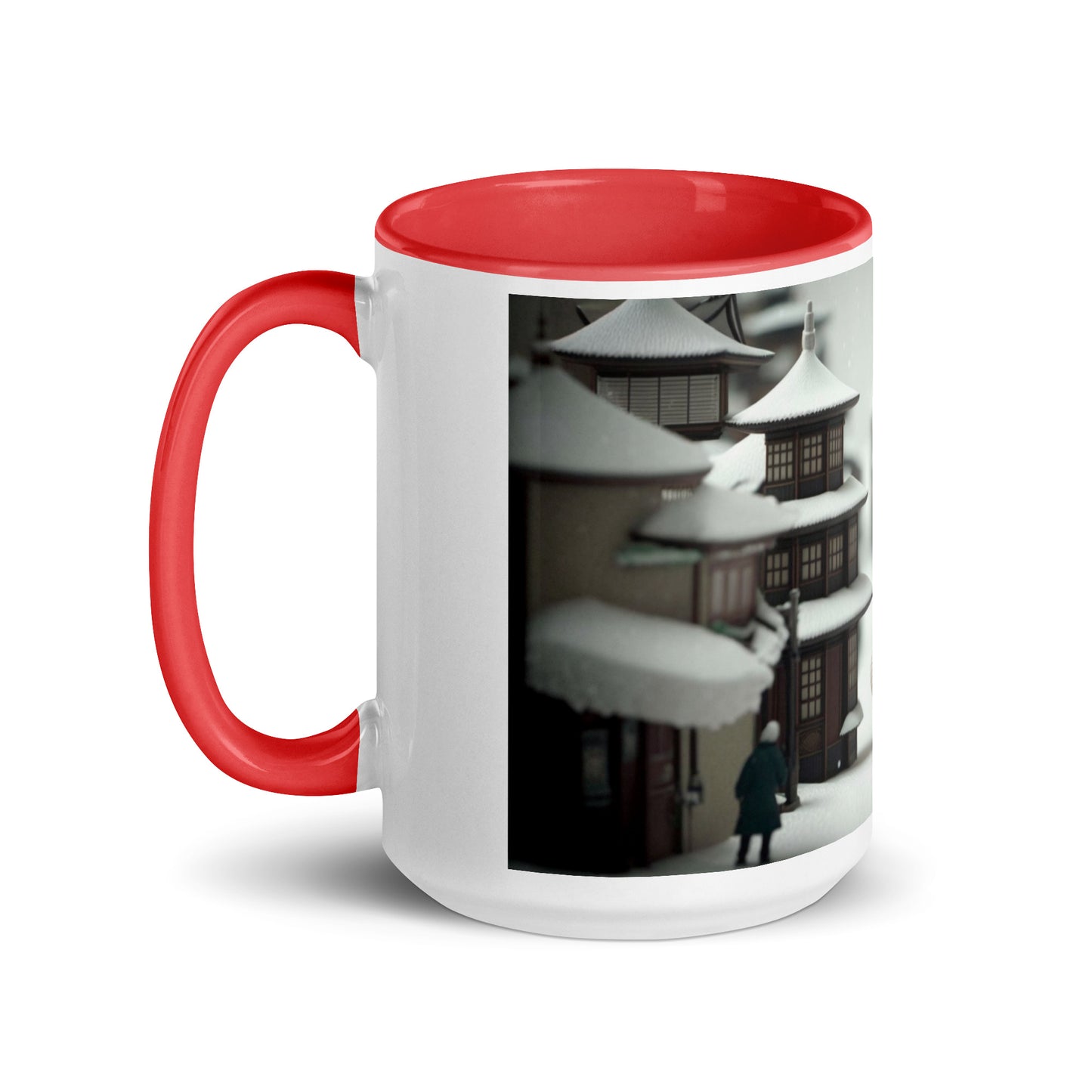 Asian Snow Series Print #3 - Mug with Color Inside