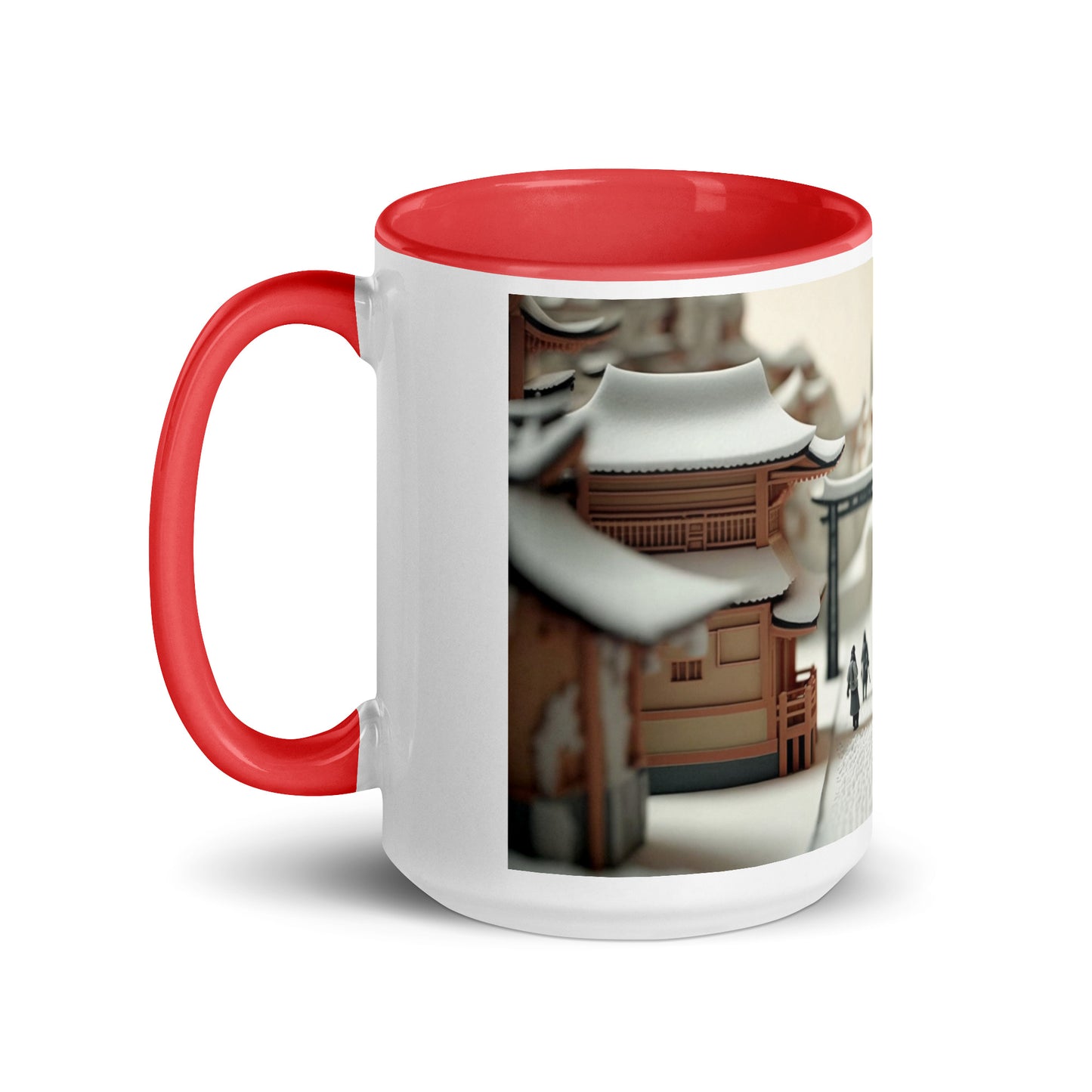 Asian Snow Series Print #2 - Mug with Color Inside