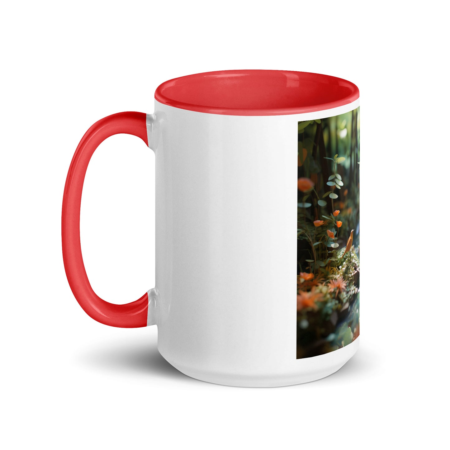 Relaxing By The Brook Series Print #6 - Mug with Color Inside