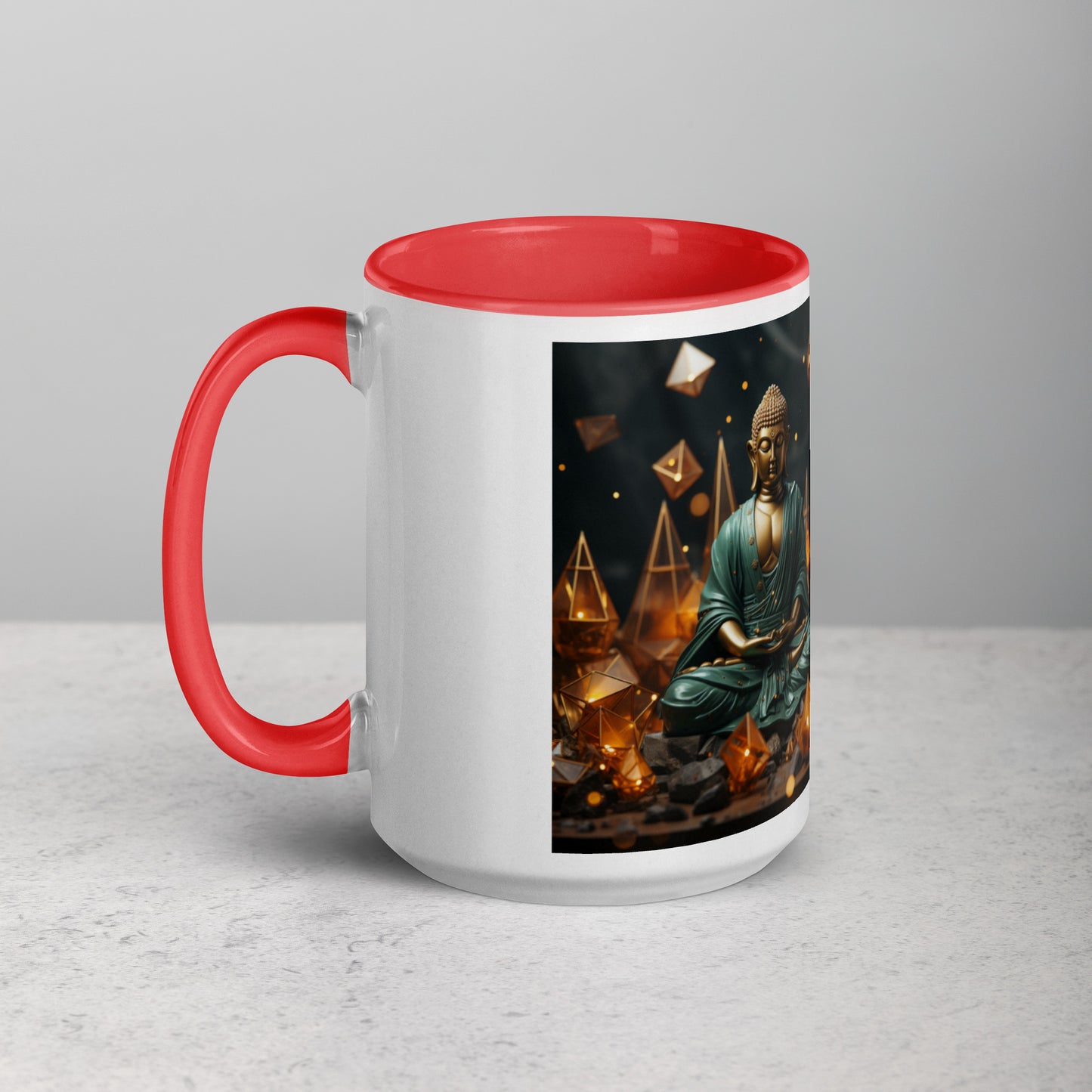 Ascending Buddha Series Print #4 - Mug with Color Inside