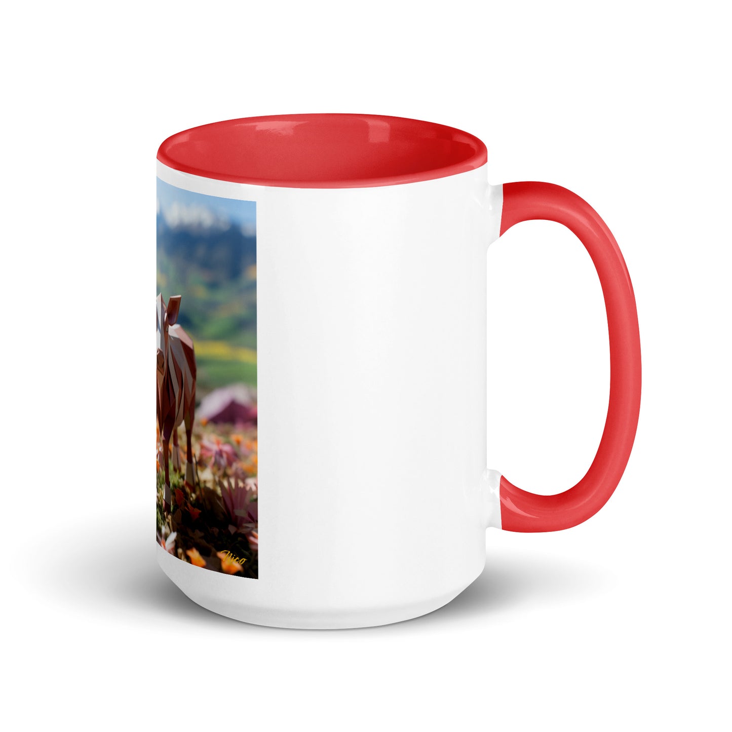 Meadow By The Farm Series Print #1 - Mug with Color Inside