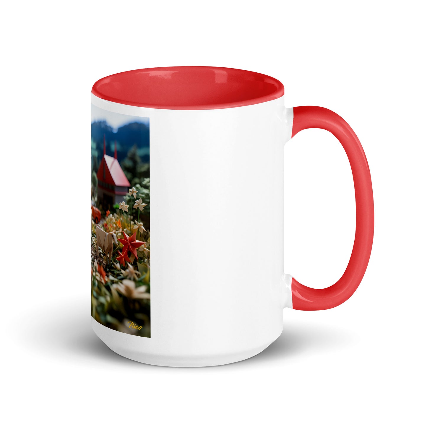 Meadow By The Farm Series Print #5 - Mug with Color Inside