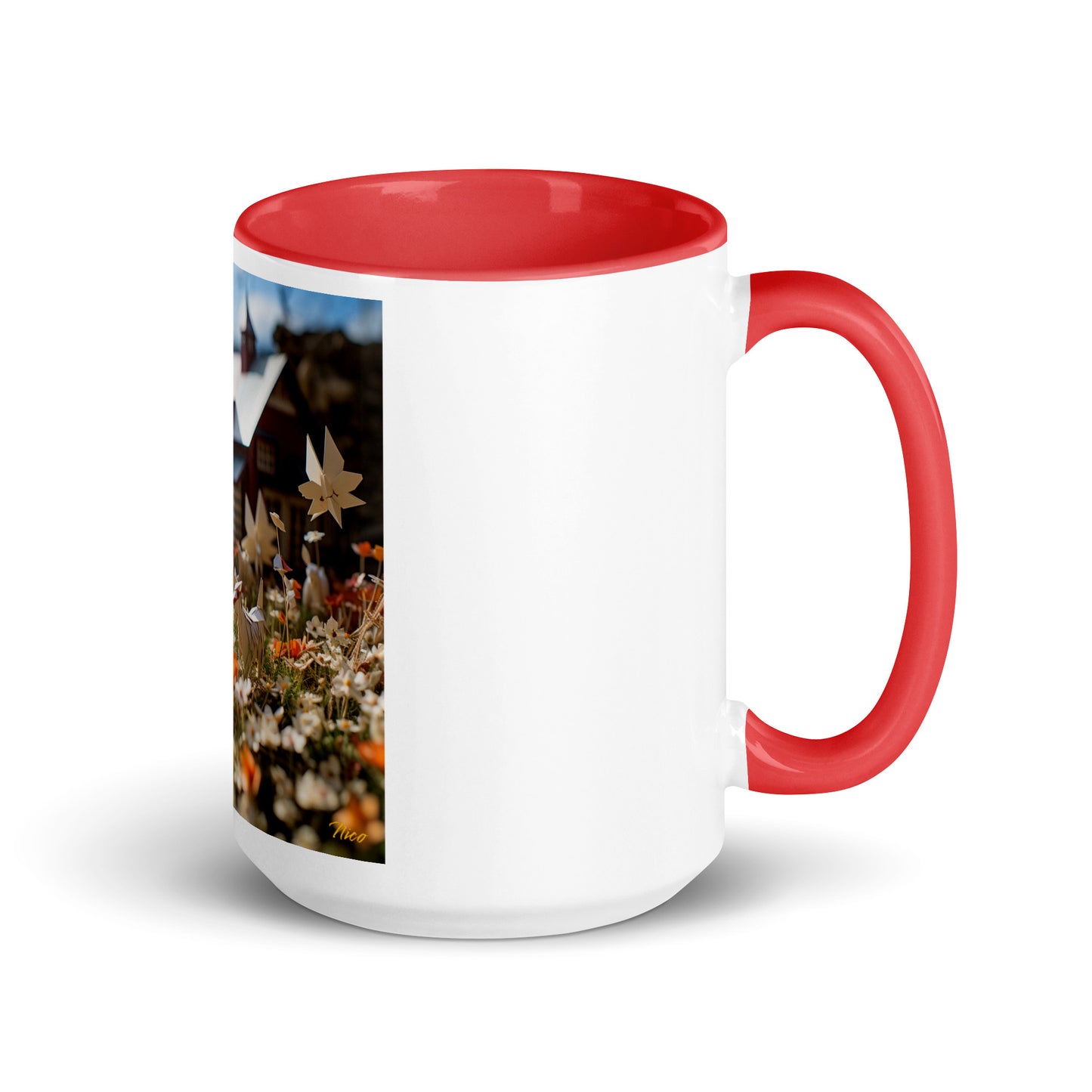 Meadow By The Farm Series Print #10 - Mug with Color Inside