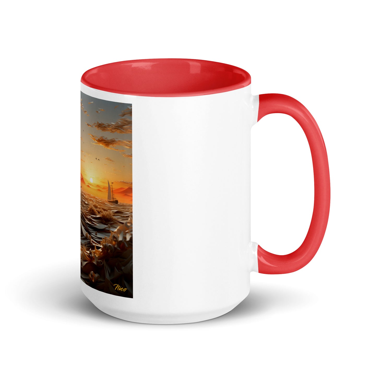 Into The Sunset Series Print #5 - Mug with Color Inside