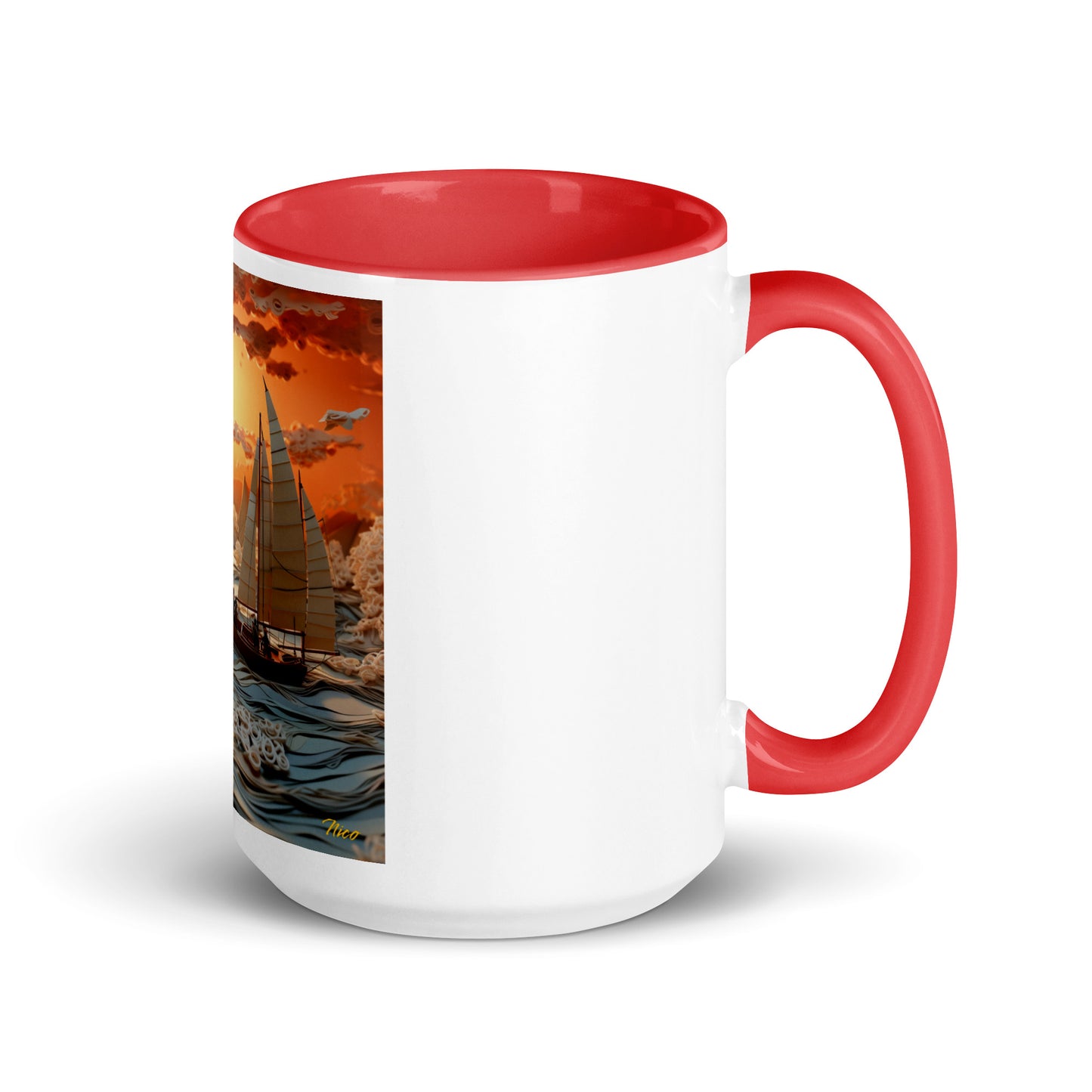 Into The Sunset Series Print #8 - Mug with Color Inside