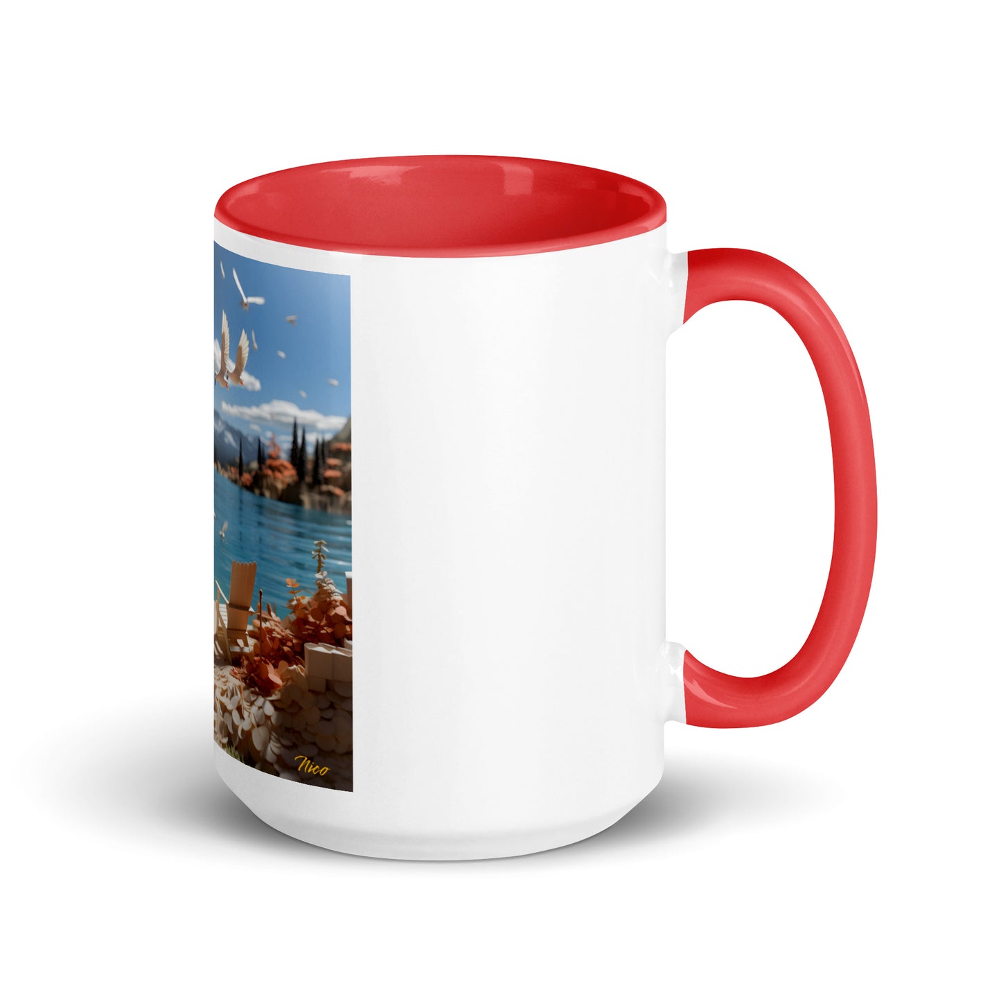 Atop The Mountain Lakeshore Series Print #10 - Mug with Color Inside