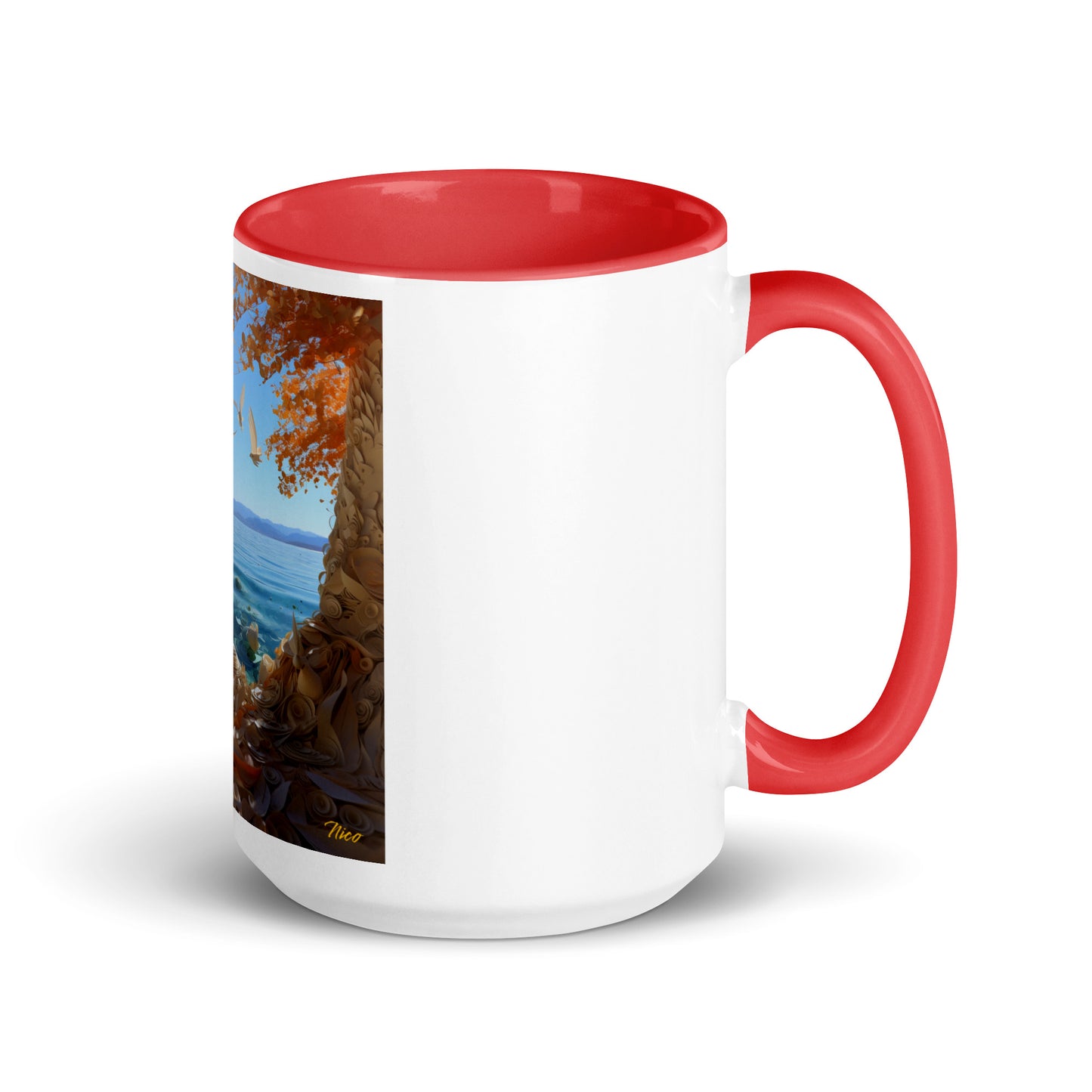 Atop The Mountain Lakeshore Series Print #9 - Mug with Color Inside