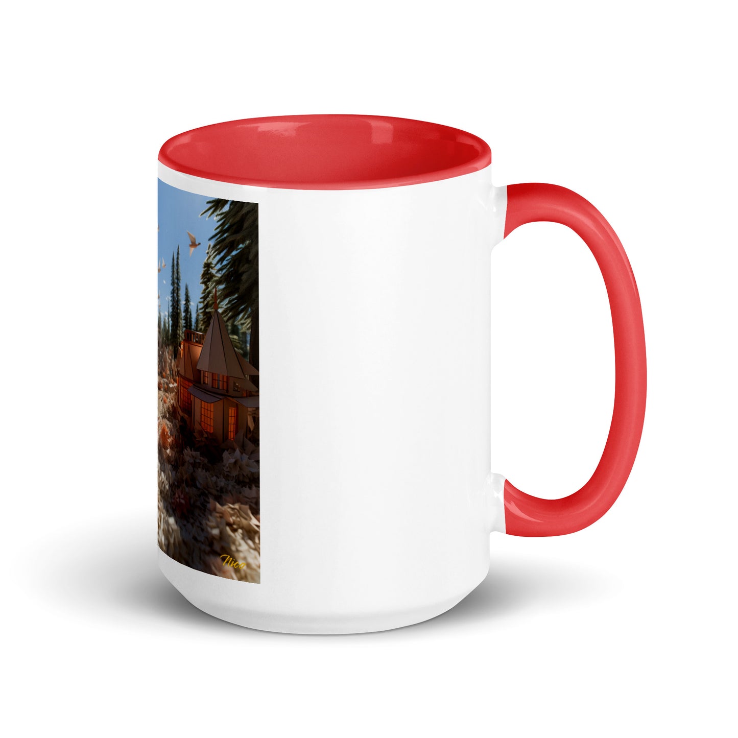 Atop The Mountain Lakeshore Series Print #6 - Mug with Color Inside