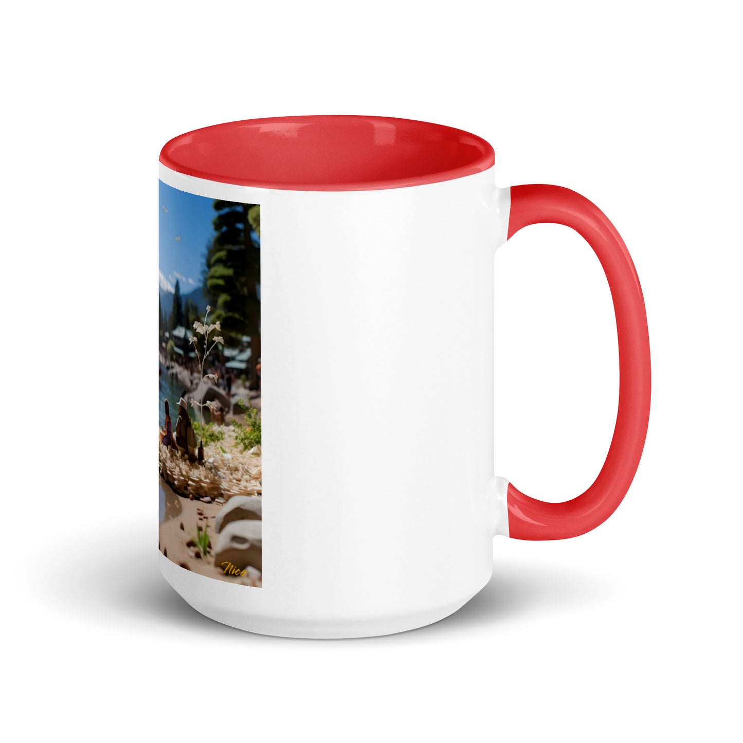 Atop The Mountain Lakeshore Series Print #7 - Mug with Color Inside