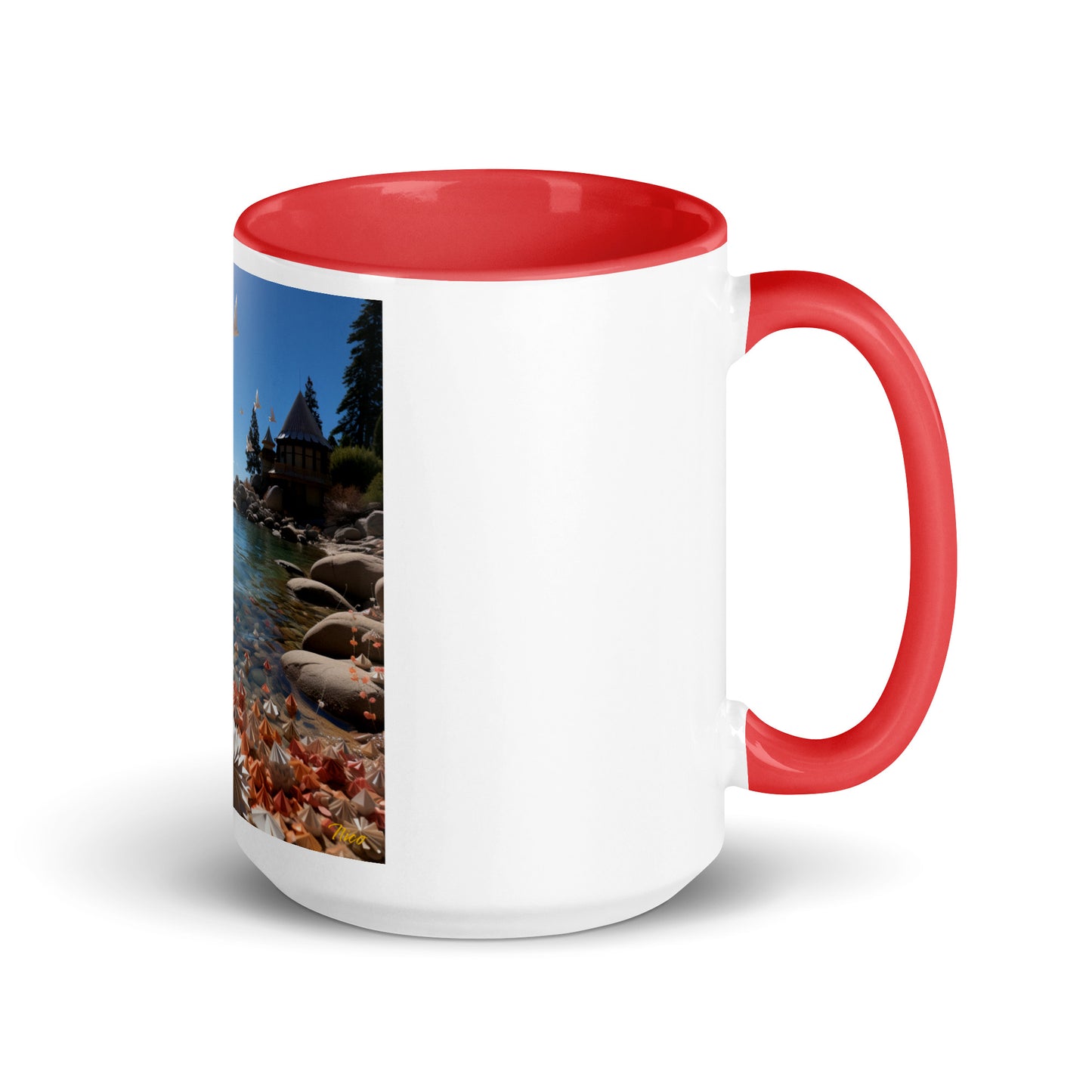 Atop The Mountain Lakeshore Series Print #3 - Mug with Color Inside