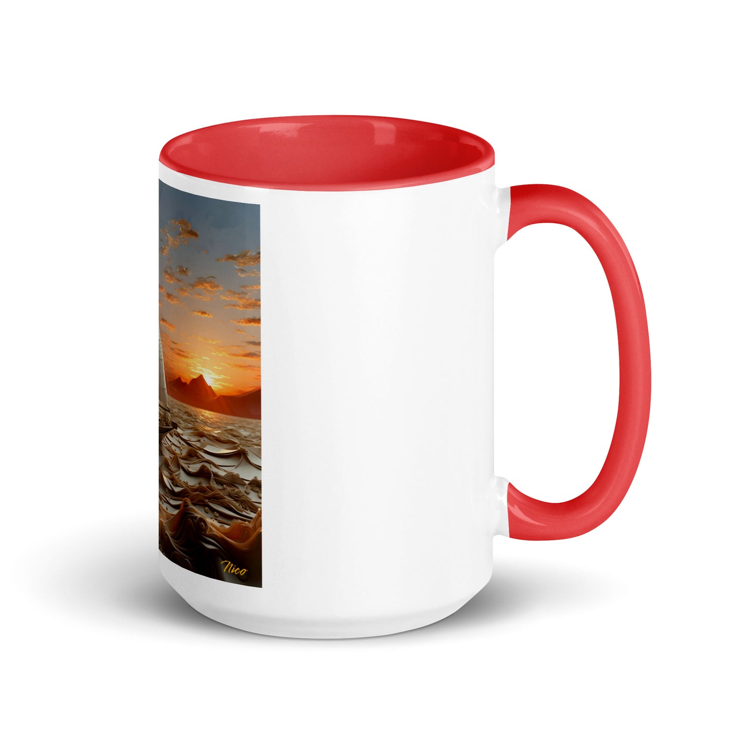 Into The Sunset Series Print #1 - Mug with Color Inside