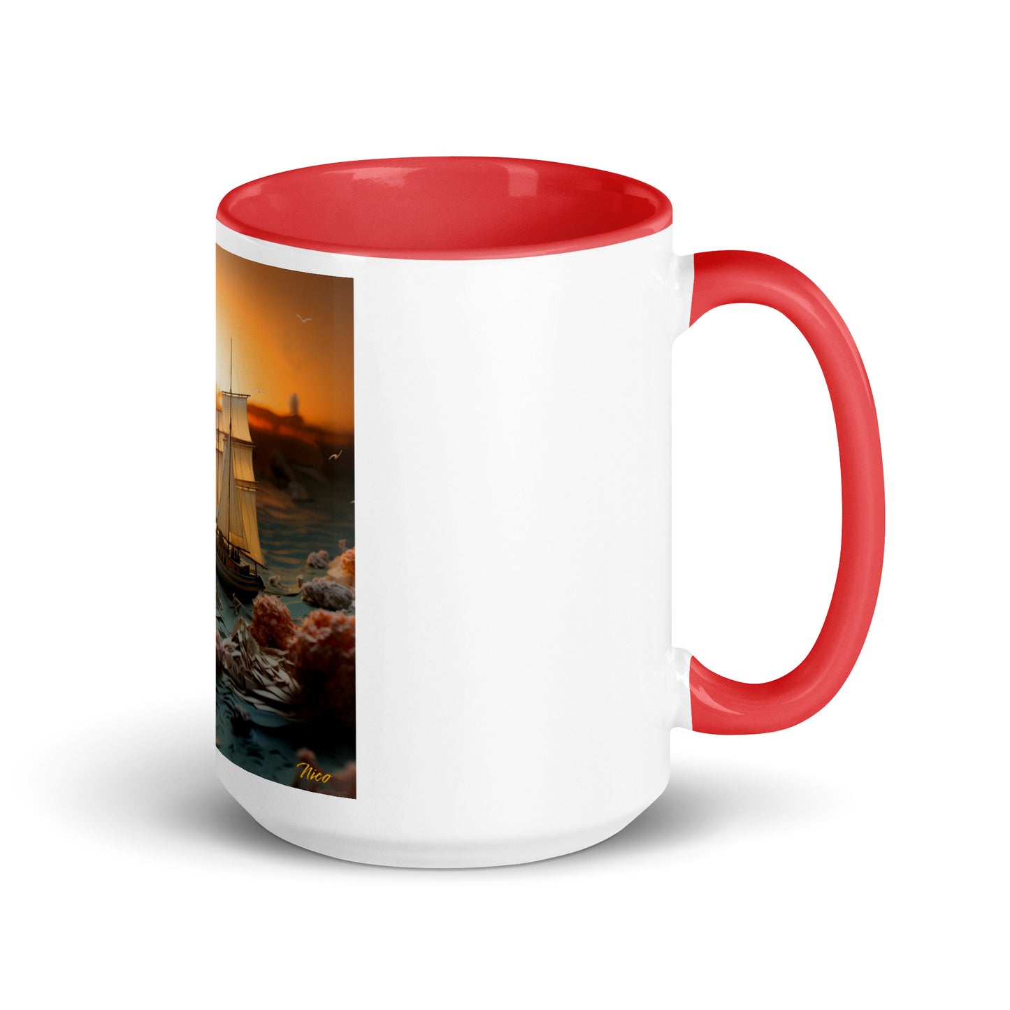 Into The Sunset Series Print #3 - Mug with Color Inside