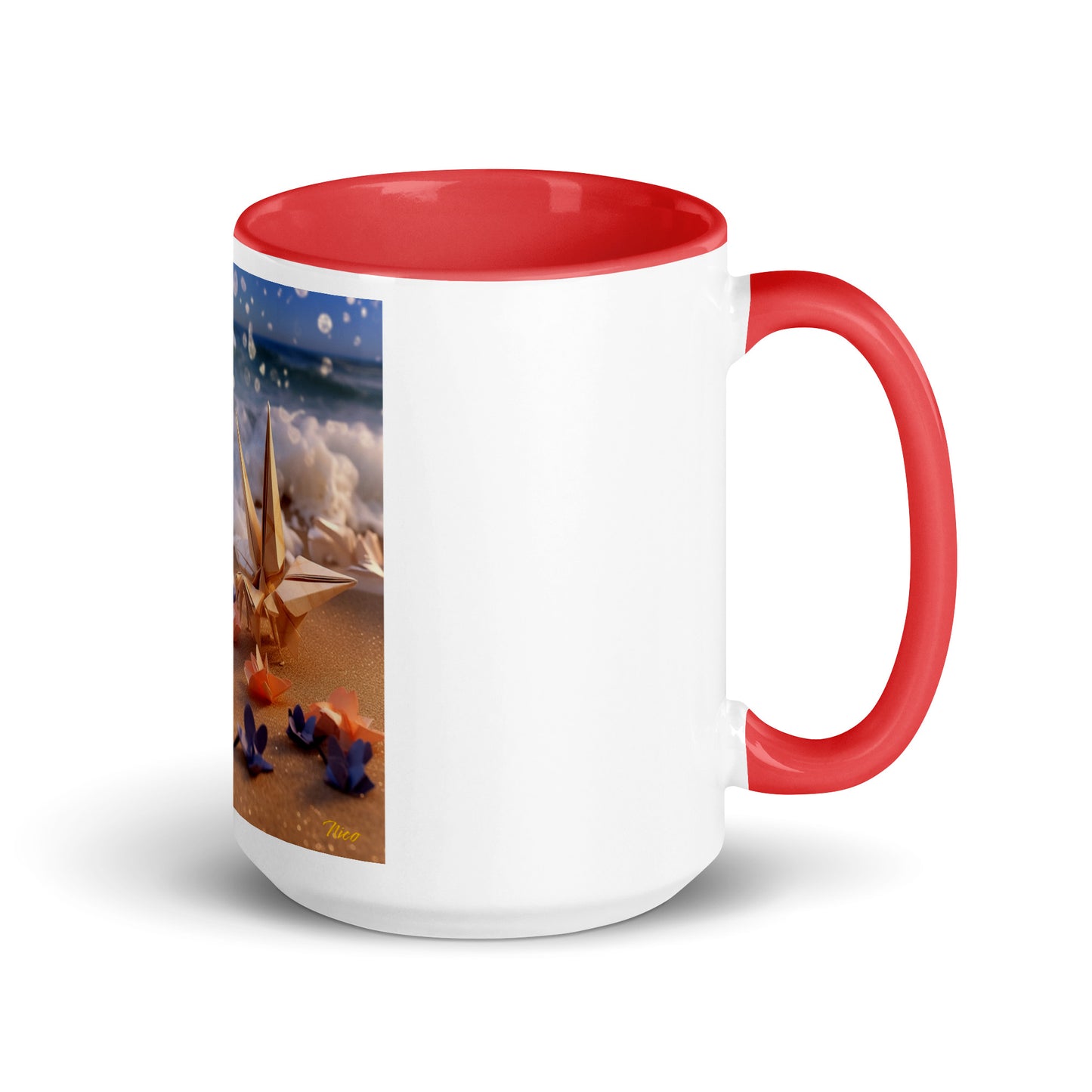 By The Seaside Series Print #10 - Mug with Color Inside