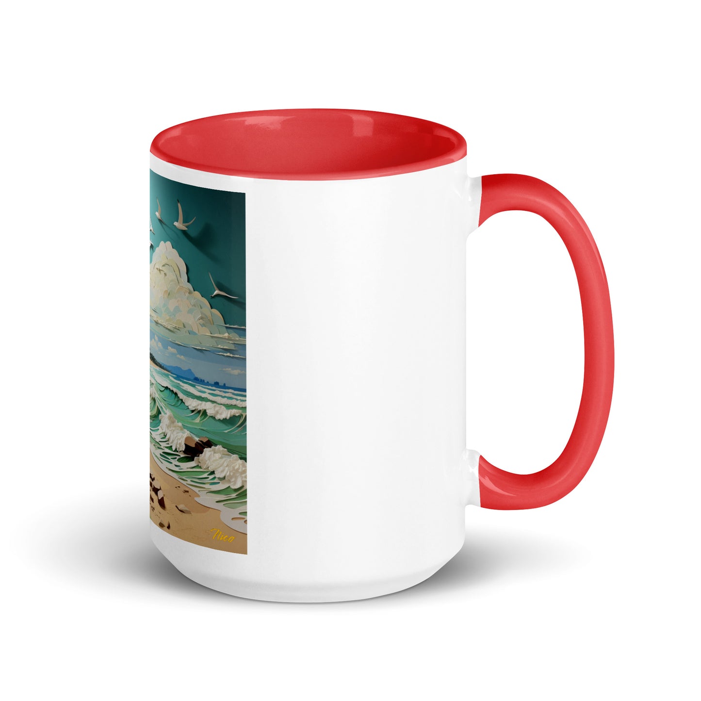 By The Seaside Series Print #2 - Mug with Color Inside