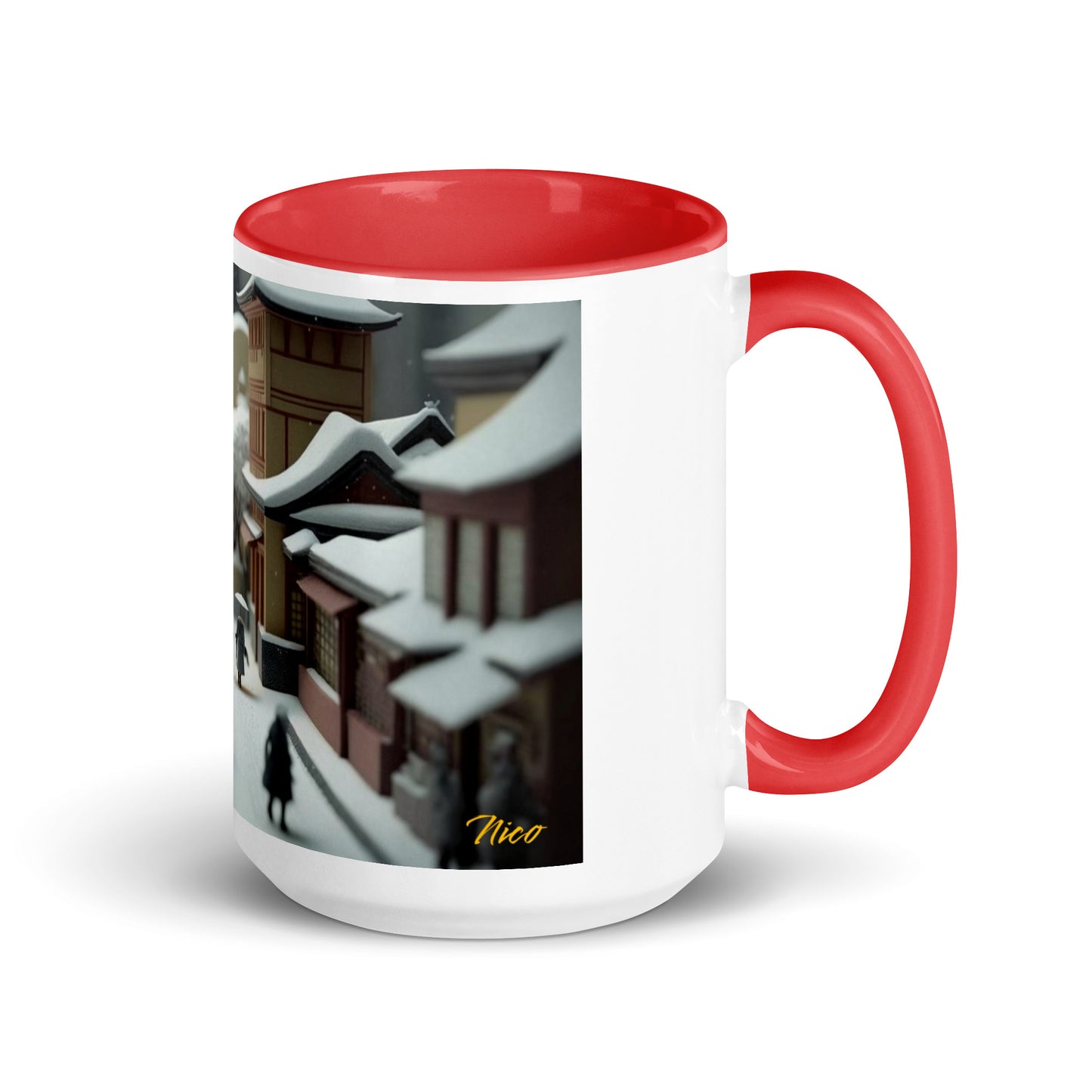 Asian Snow Series Print #9 - Mug with Color Inside