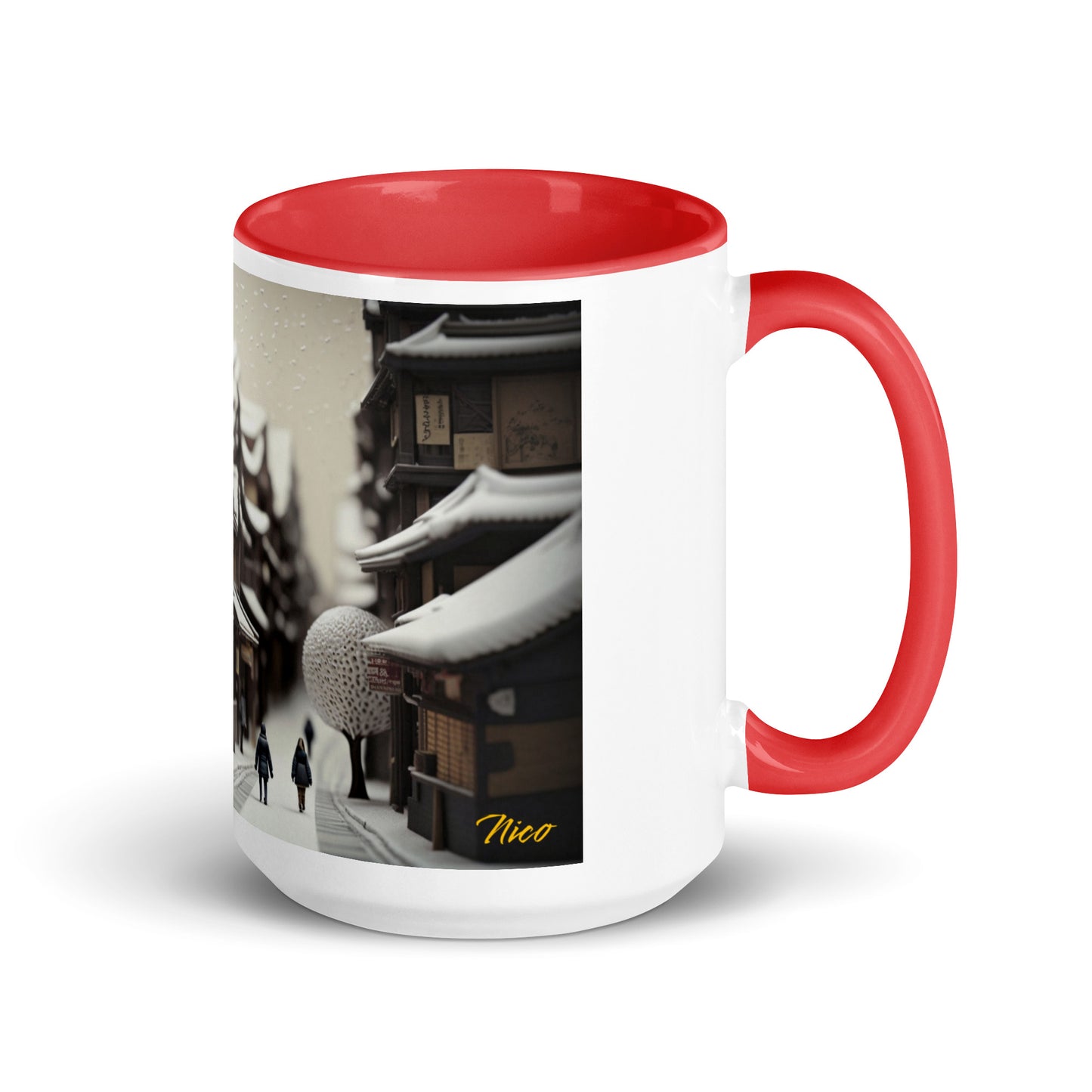 Asian Snow Series Print #7 - Mug with Color Inside