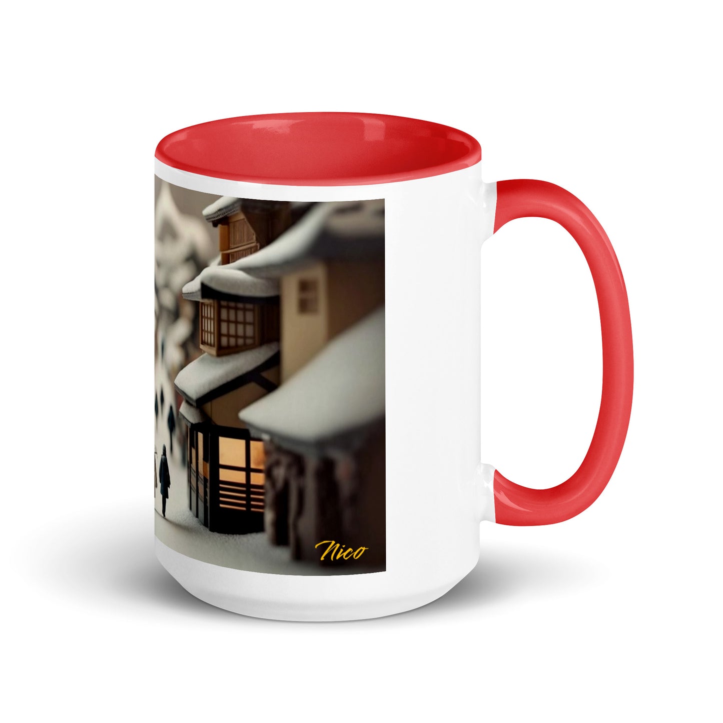 Asian Snow Series Print #6 - Mug with Color Inside