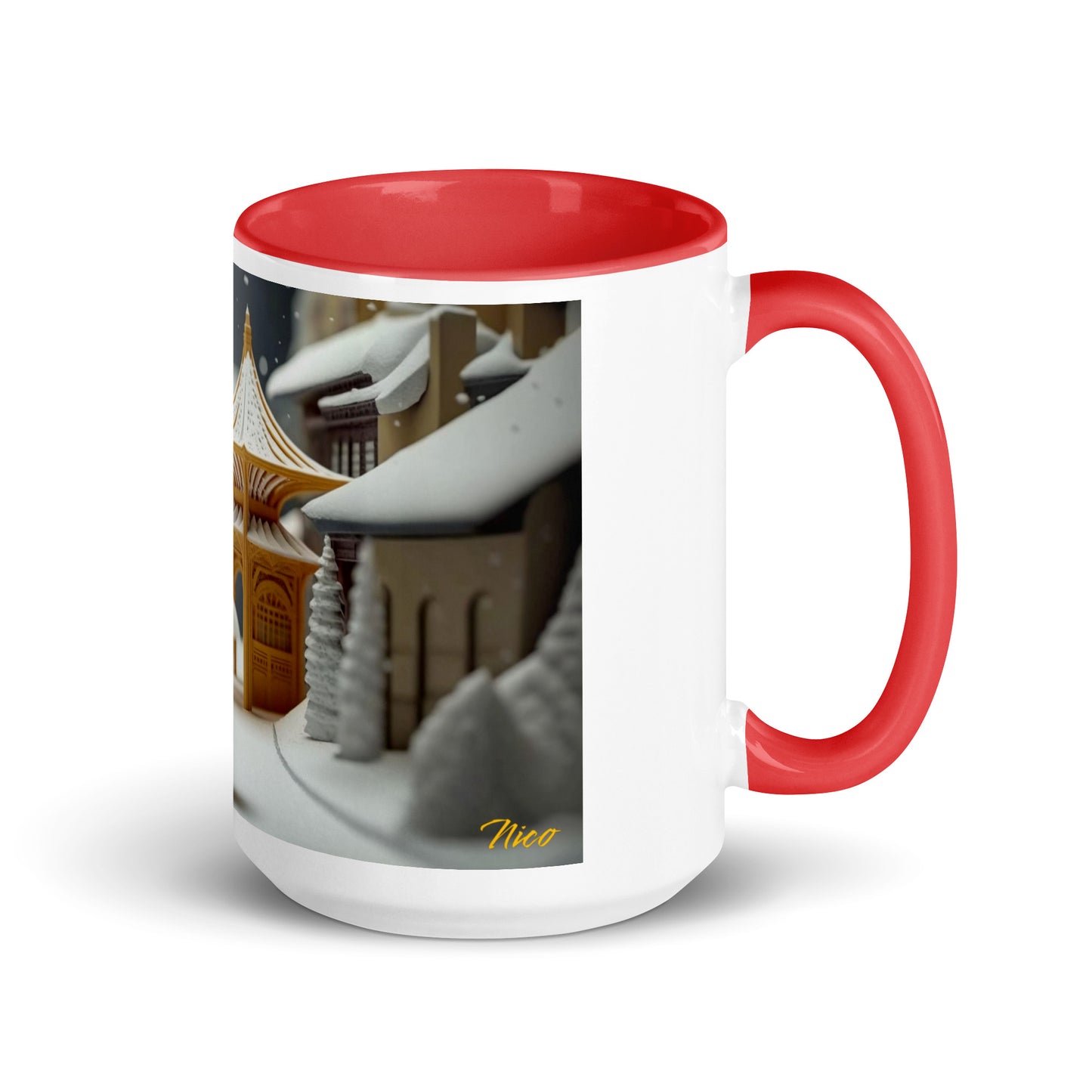 Asian Snow Series Print #5 - Mug with Color Inside