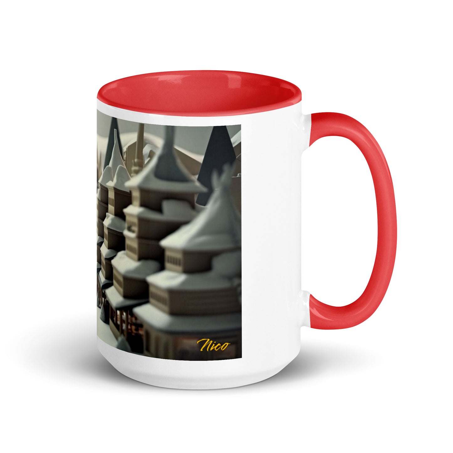 Asian Snow Series Print #1 - Mug with Color Inside