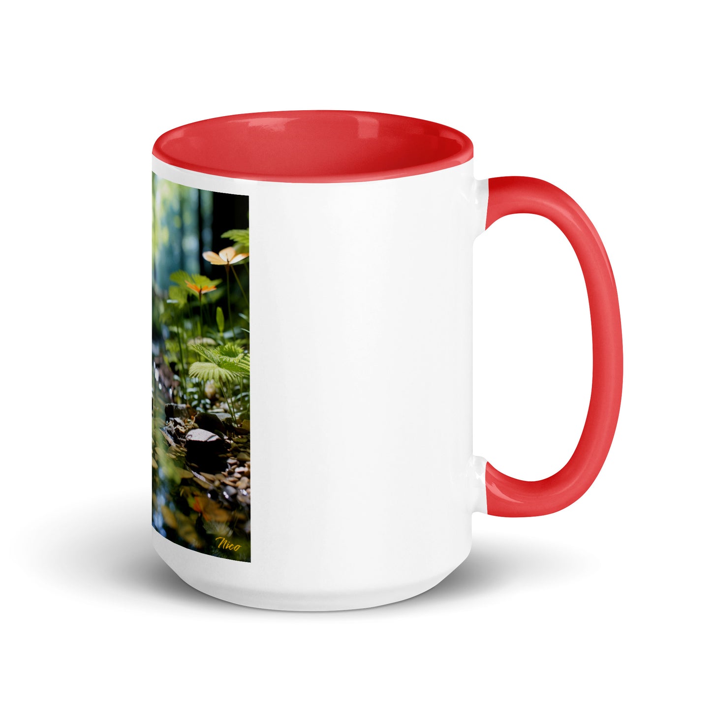 Relaxing By The Brook Series Print #9 - Mug with Color Inside