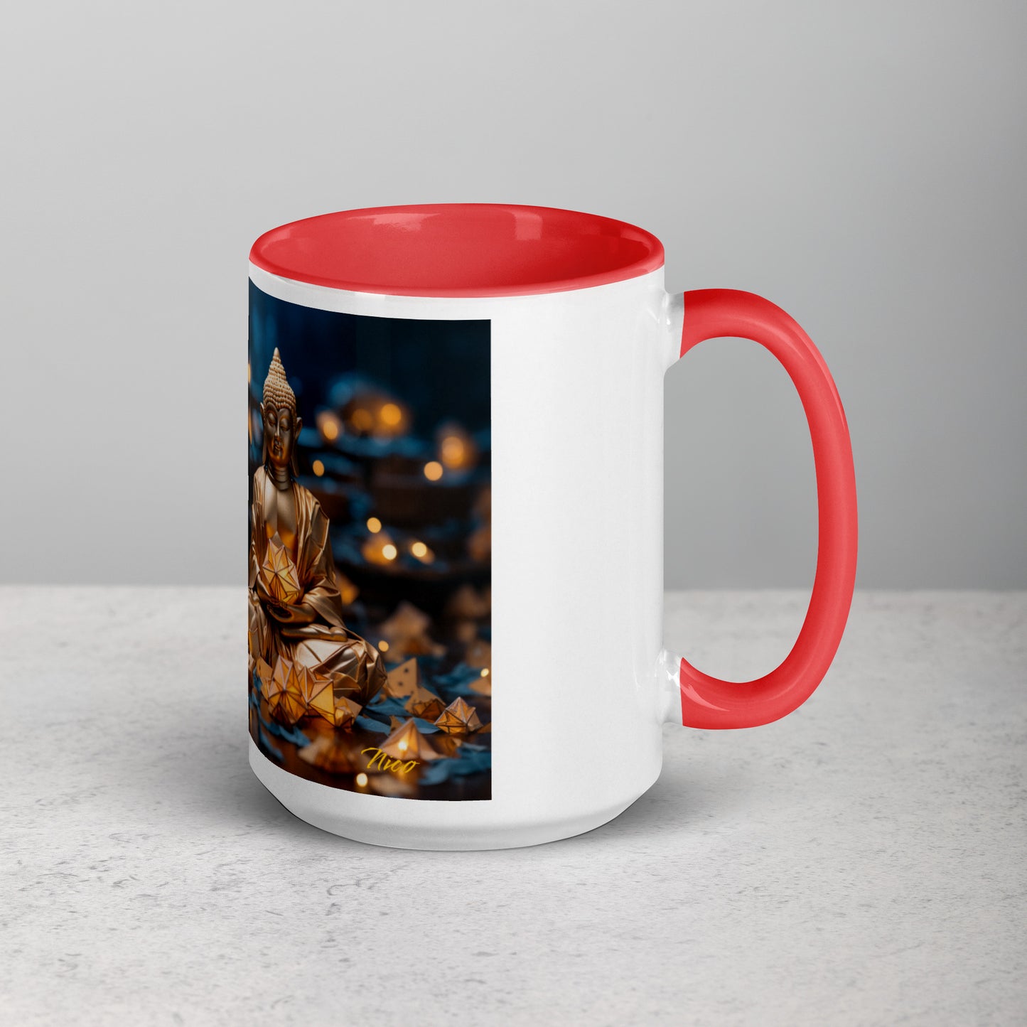 Ascending Buddha Series Print #9 - Mug with Color Inside