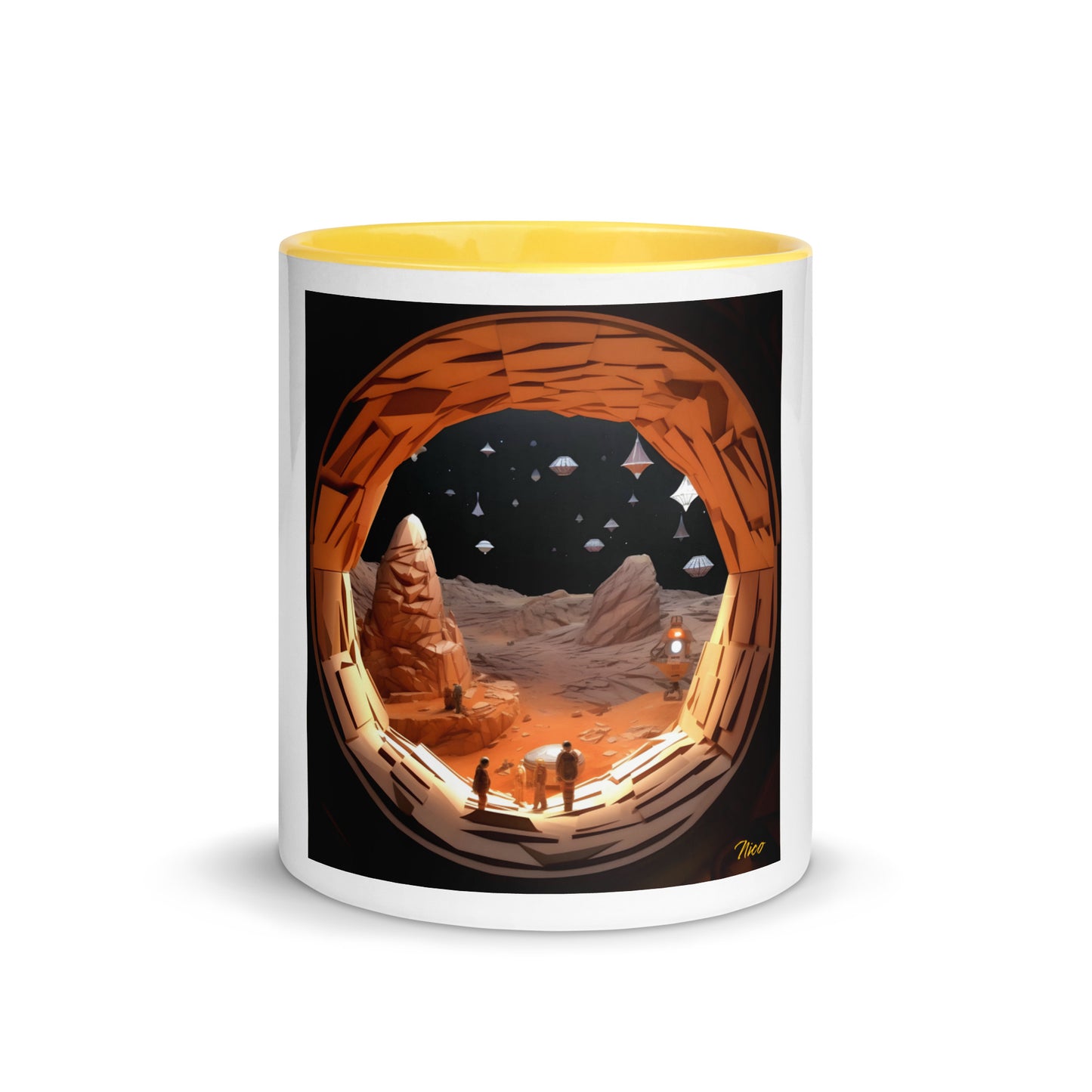 Elon's Dream Series Print #4 Mug with Color Inside