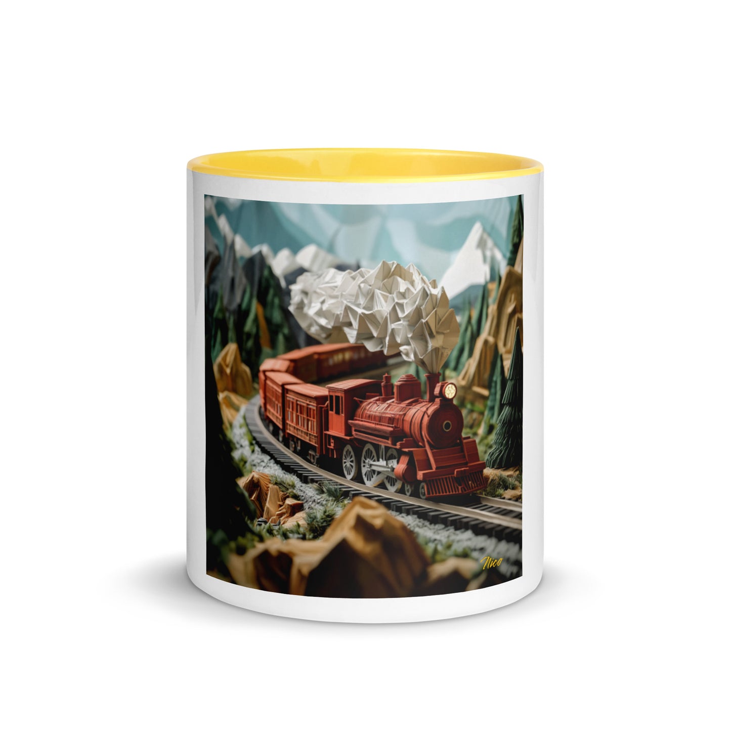 Orient Express Series Print #3 Mug with Color Inside