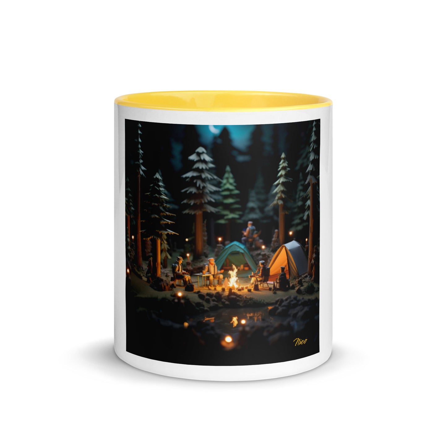 Under The Starry Skies Series Print #3 Mug with Color Inside