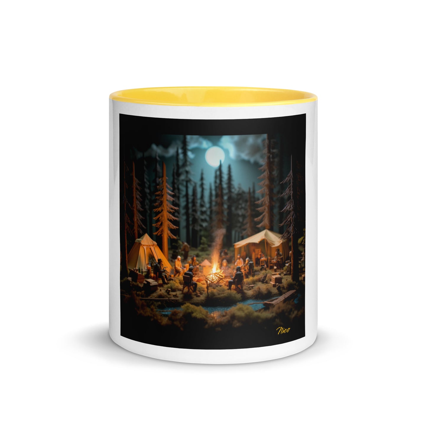 Under The Starry Skies Series Print #8 Mug with Color Inside