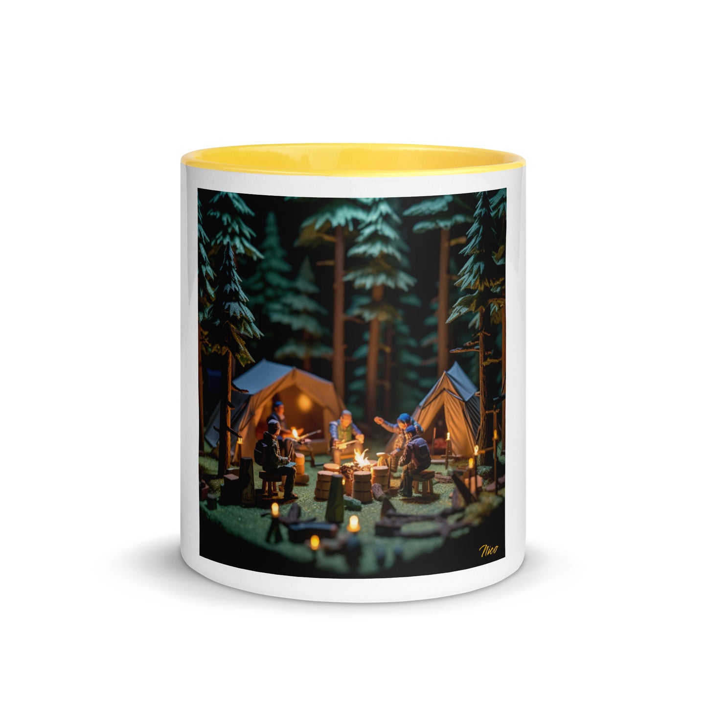 Under The Starry Skies Series Print #10 Mug with Color Inside