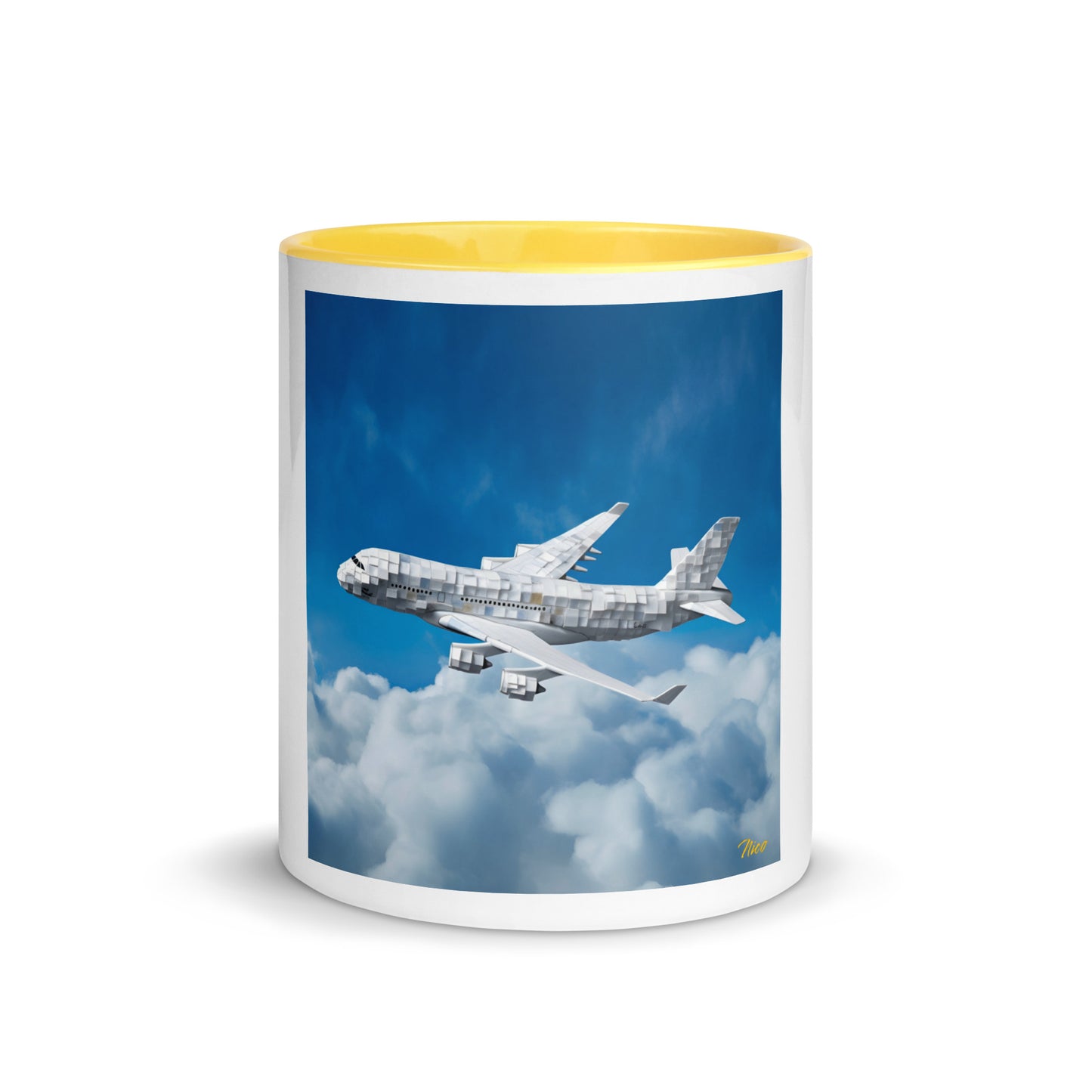 Frequent Flyer Miles Series Print #5 Mug with Color Inside